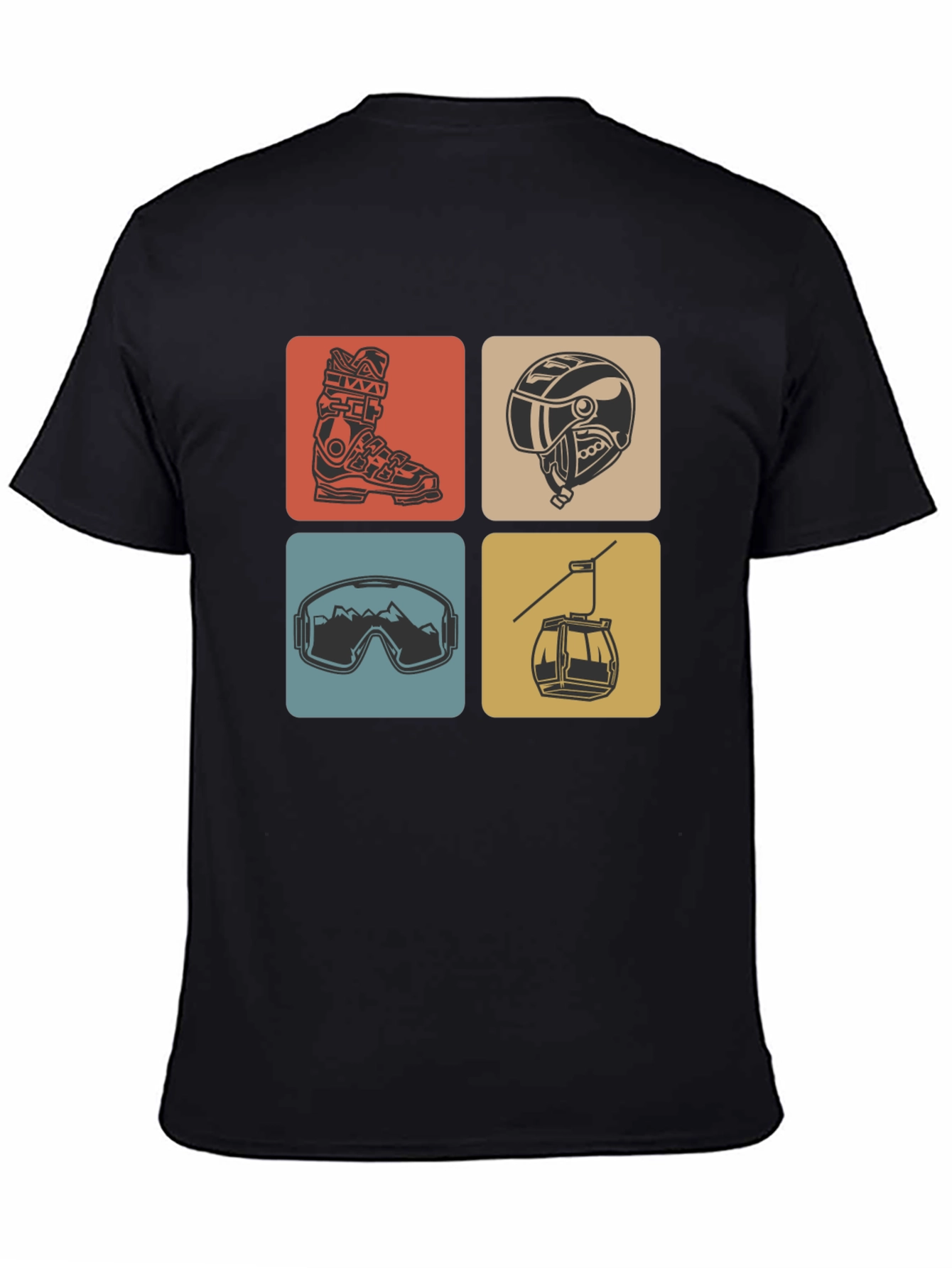 Skiing Icon T-Shirt - Stylish Winter Adventure Tee