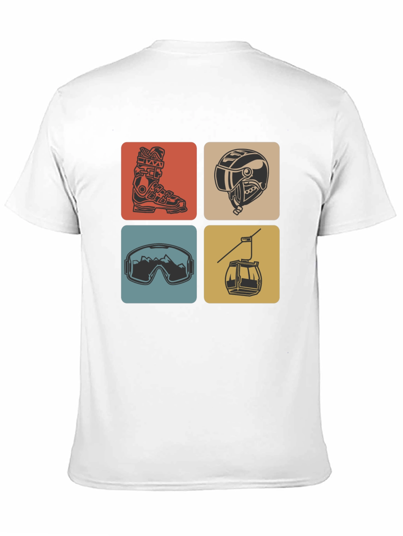 Skiing Icon T-Shirt - Stylish Winter Adventure Tee