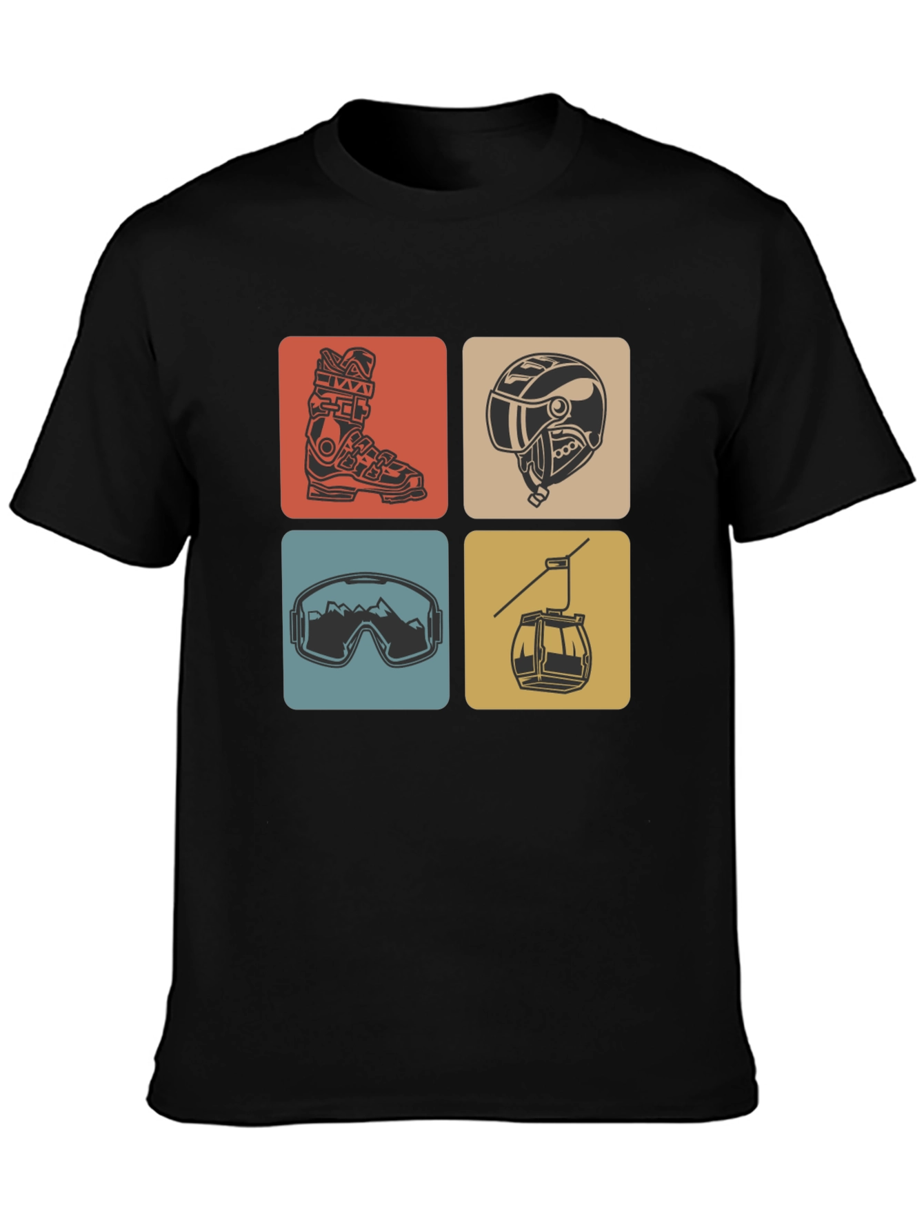 Skiing Icon T-Shirt - Stylish Winter Adventure Tee