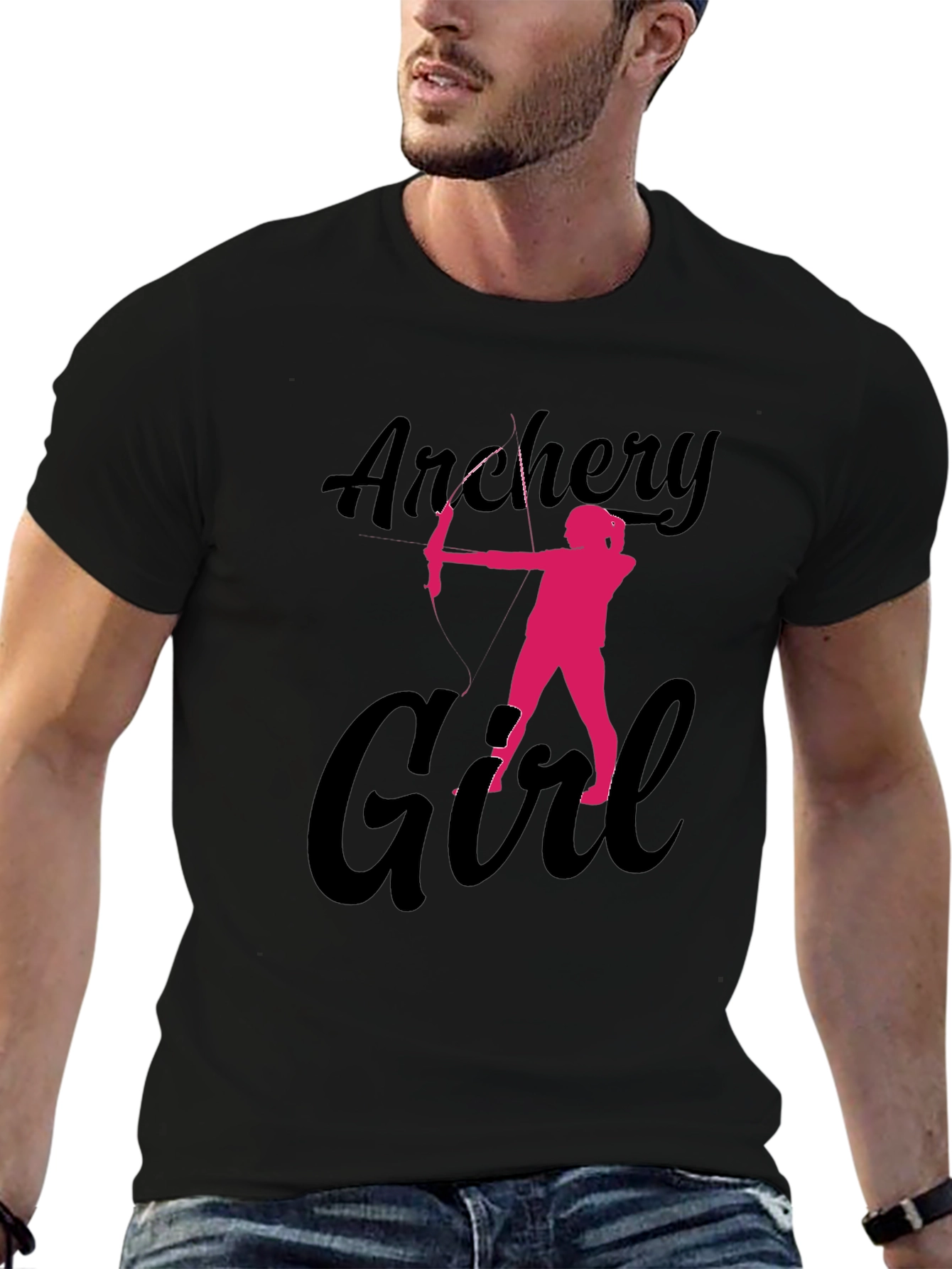 Archery Girl T-Shirt - Pink Archer Design