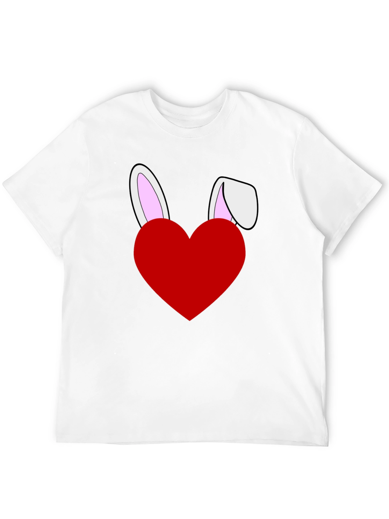 Bunny Heart Graphic Tee - Easter