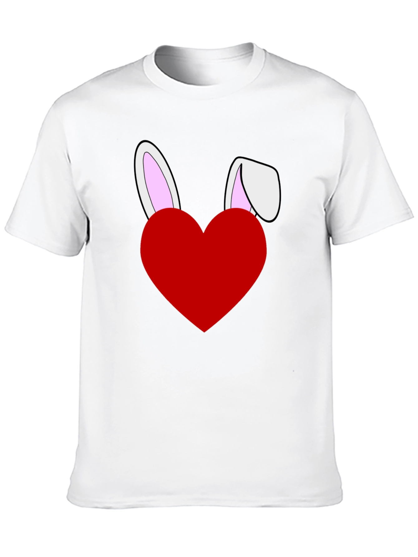 Bunny Heart Graphic Tee - Easter