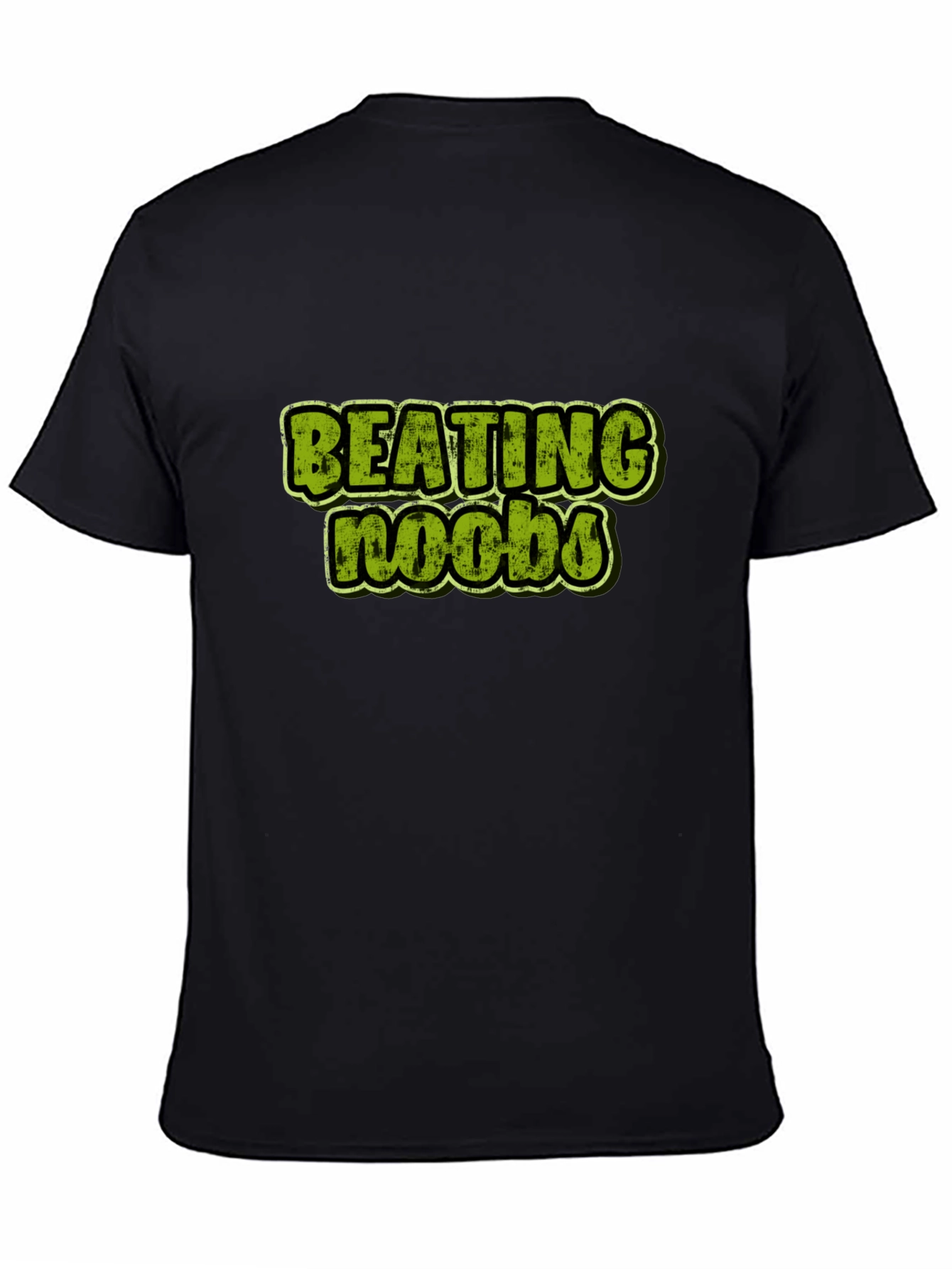 Beating Noobs Gamer T-Shirt - Black