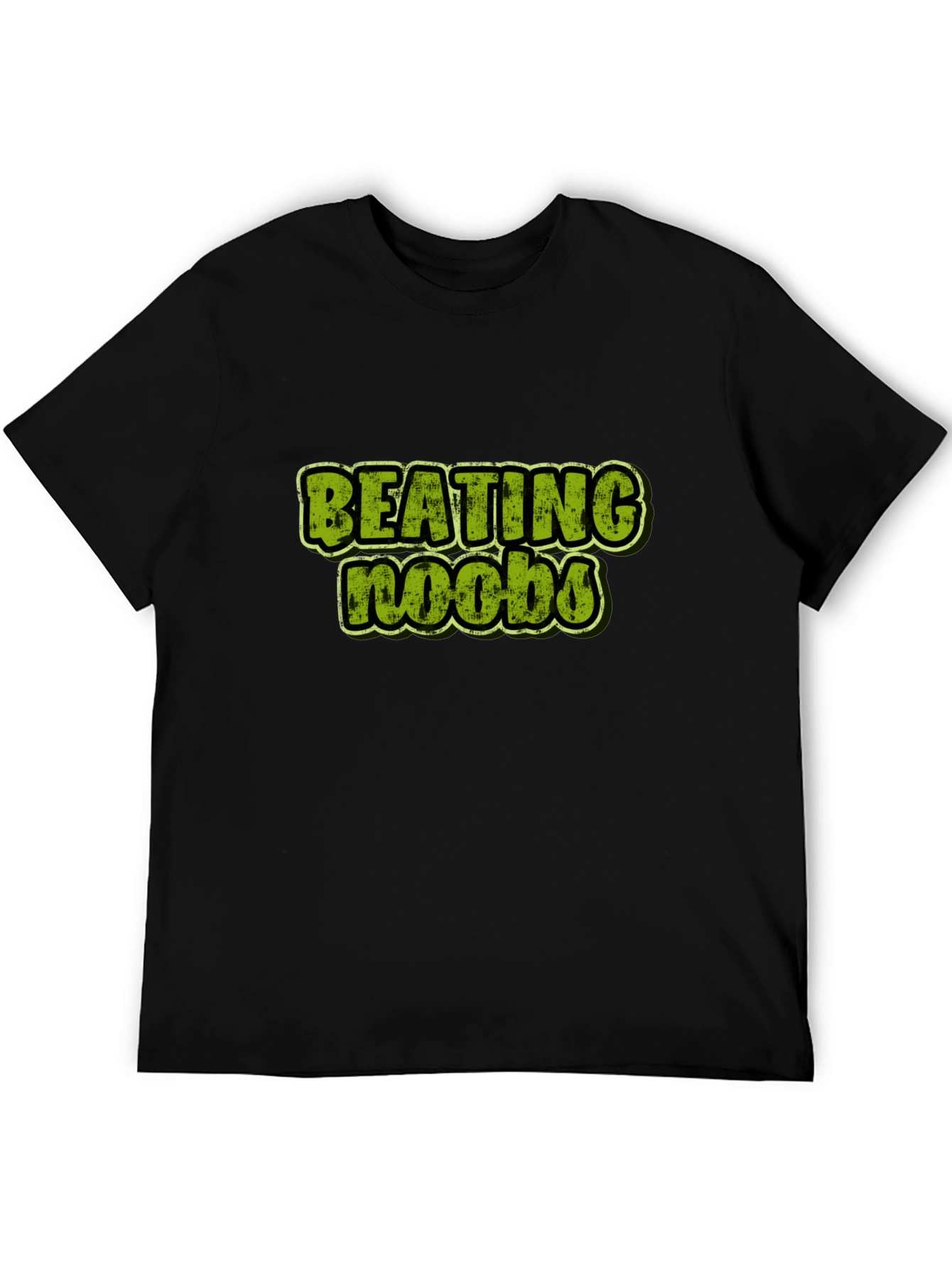 Beating Noobs Gamer T-Shirt - Black