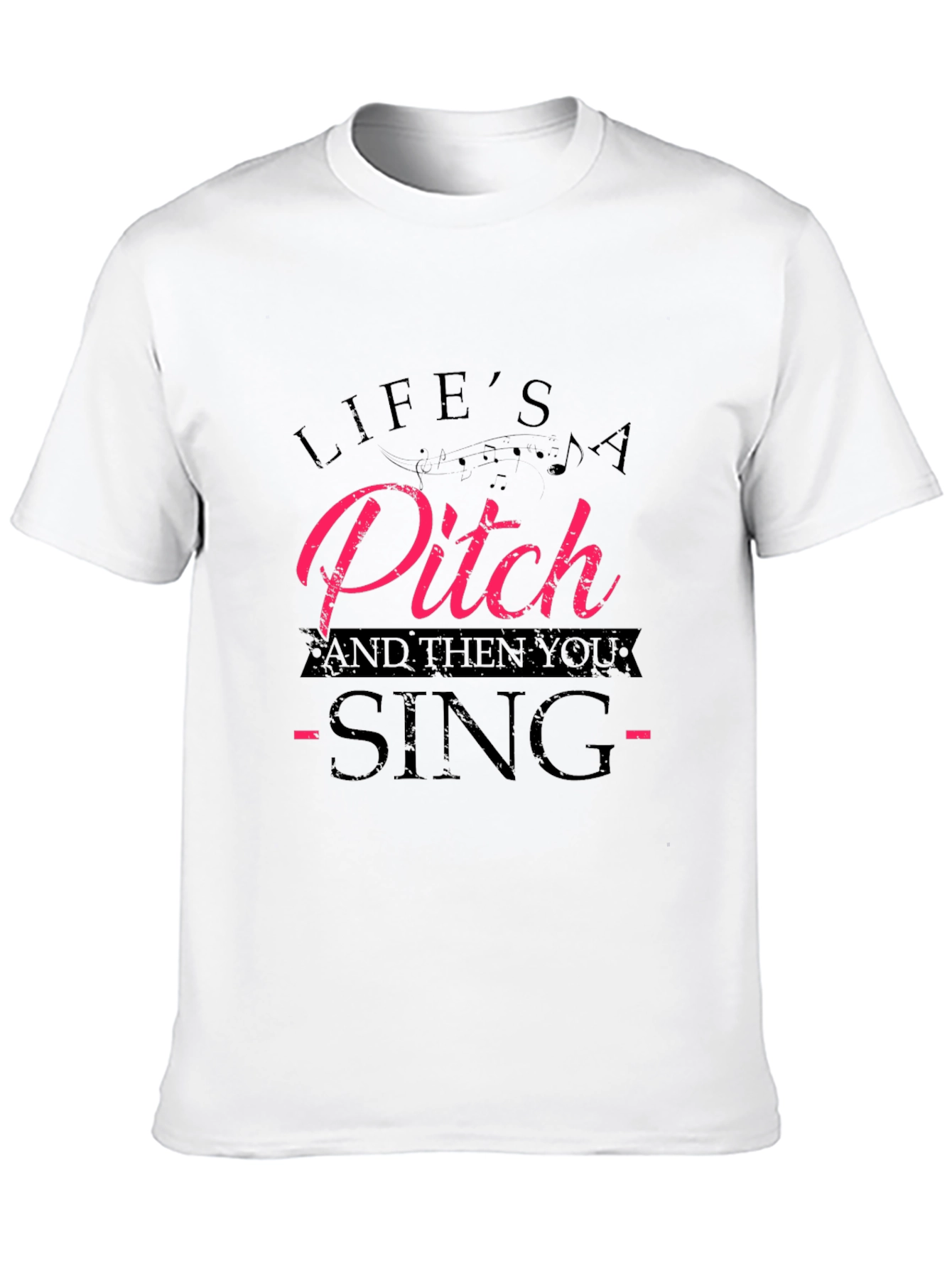 Lifes a Pitch T-Shirt - Funny Music Tee
