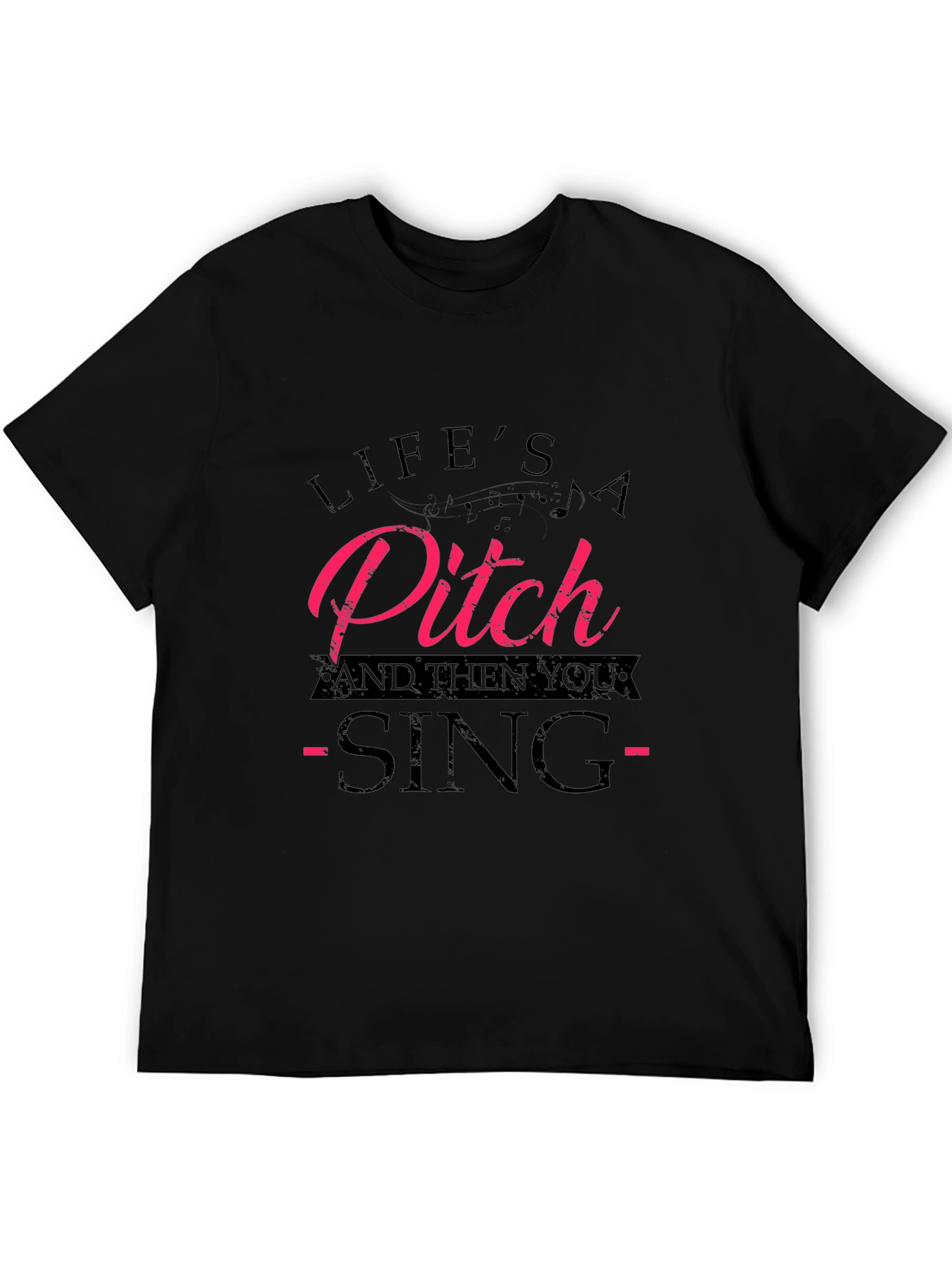 Lifes a Pitch T-Shirt - Funny Music Tee