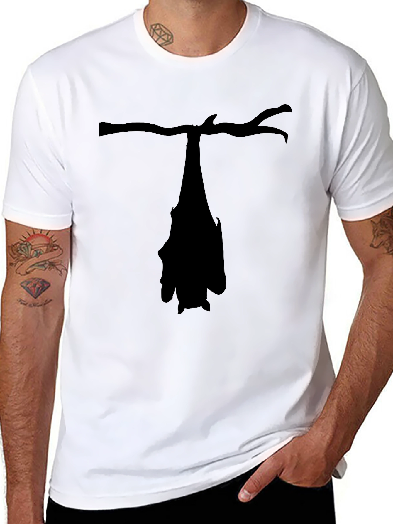 Bat Silhouette T-Shirt - Graphic Tee