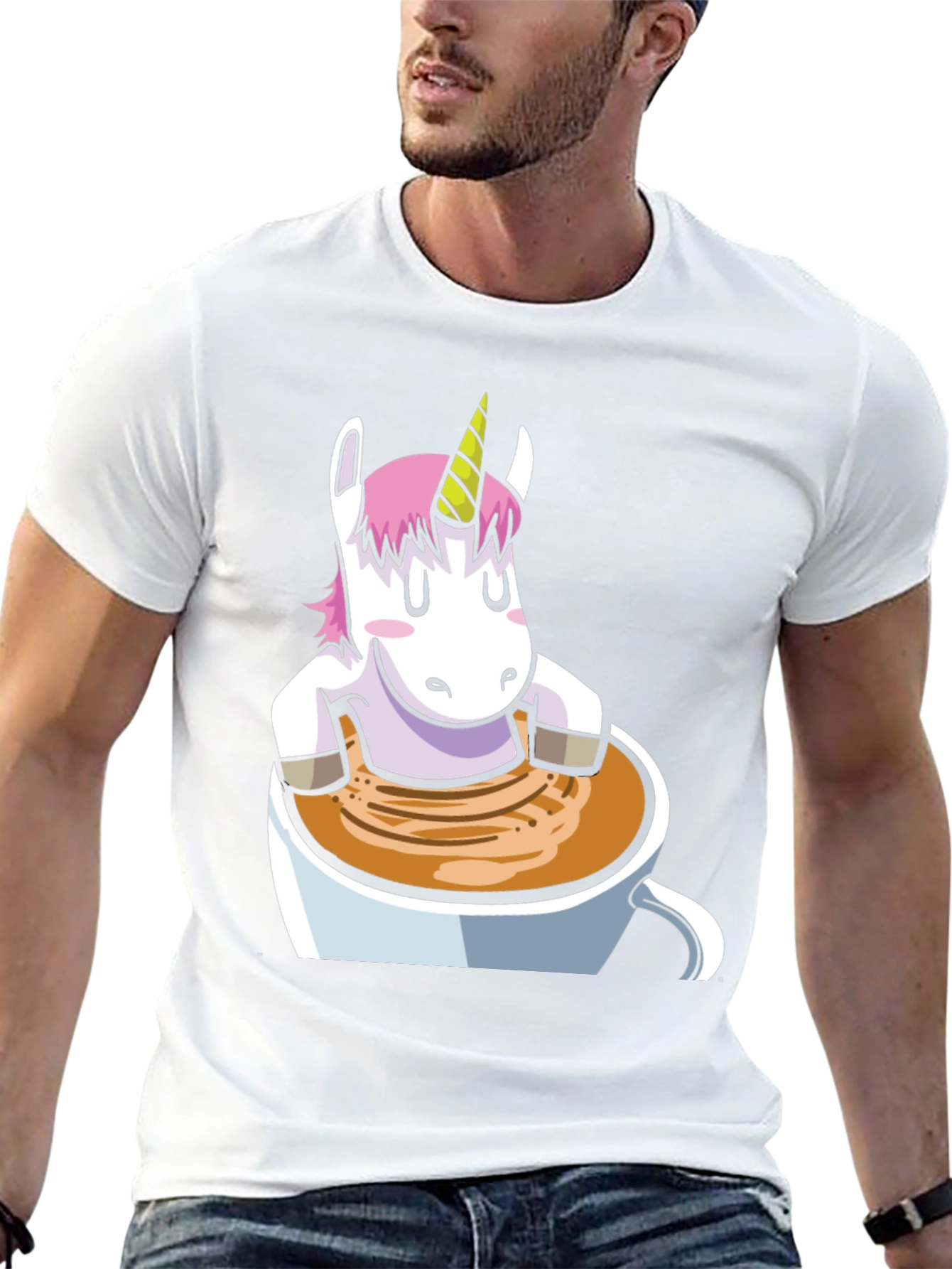 Unicorn in Coffee Mug T-Shirt