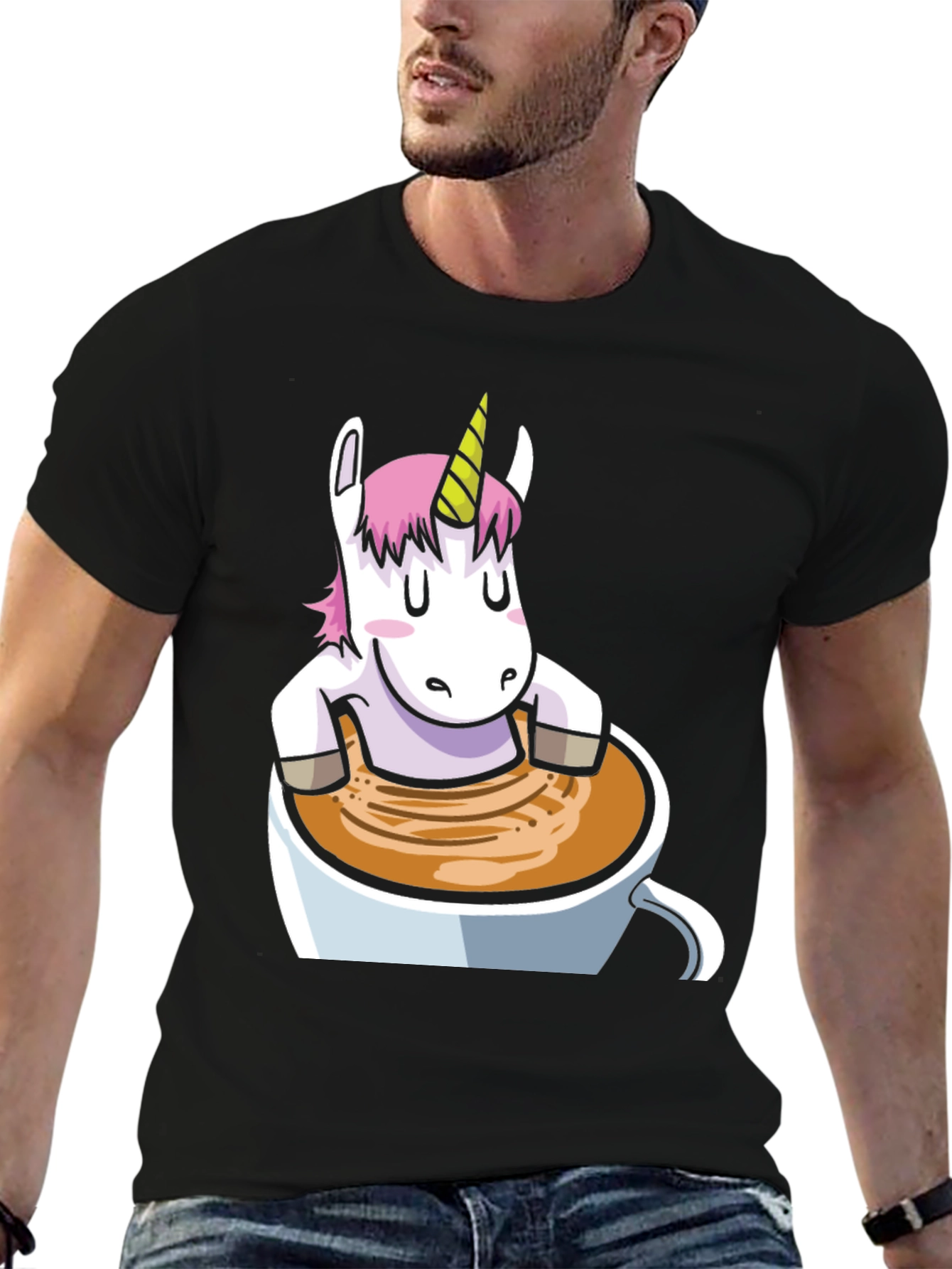 Unicorn in Coffee Mug T-Shirt