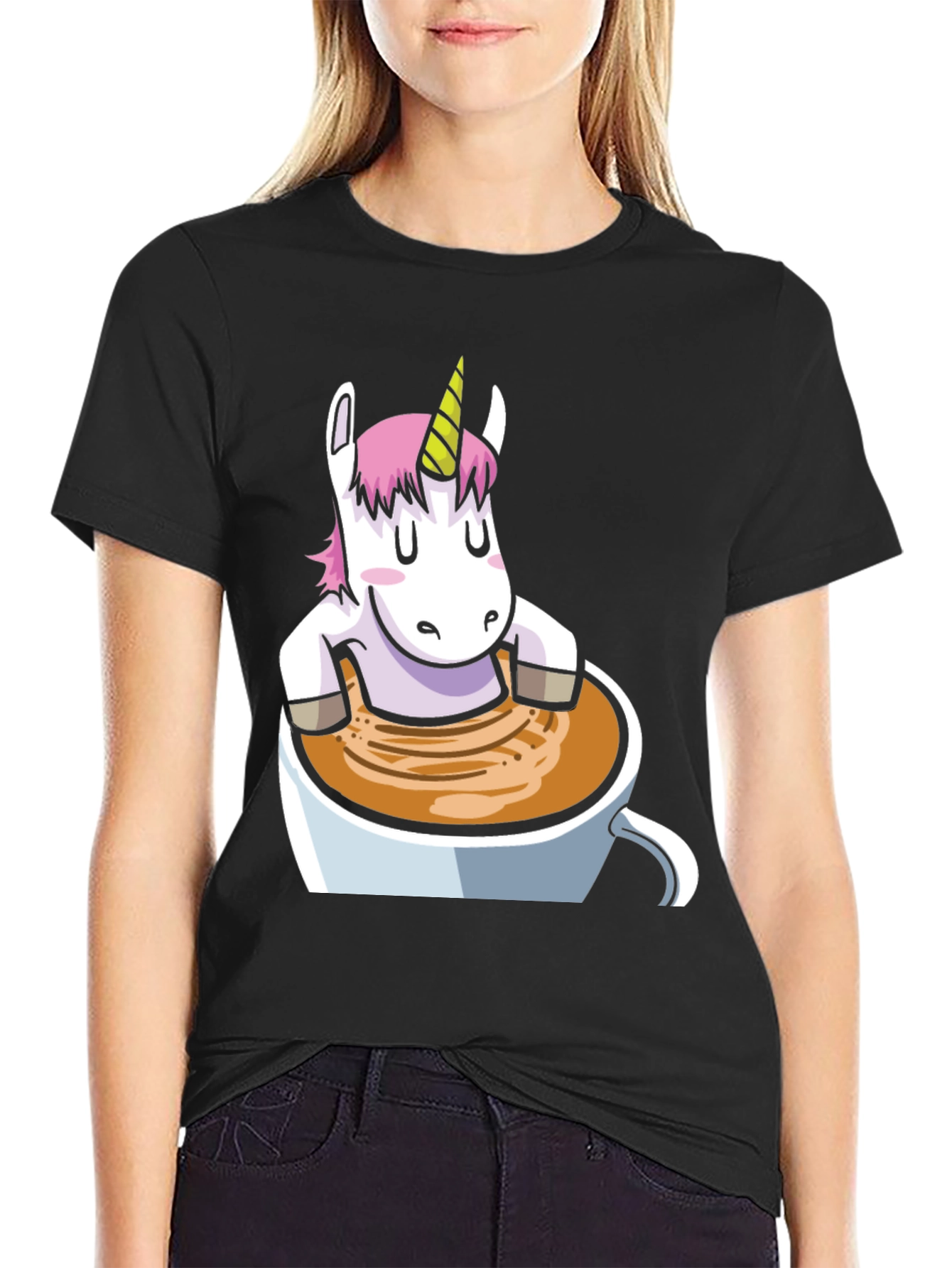 Unicorn in Coffee Mug T-Shirt