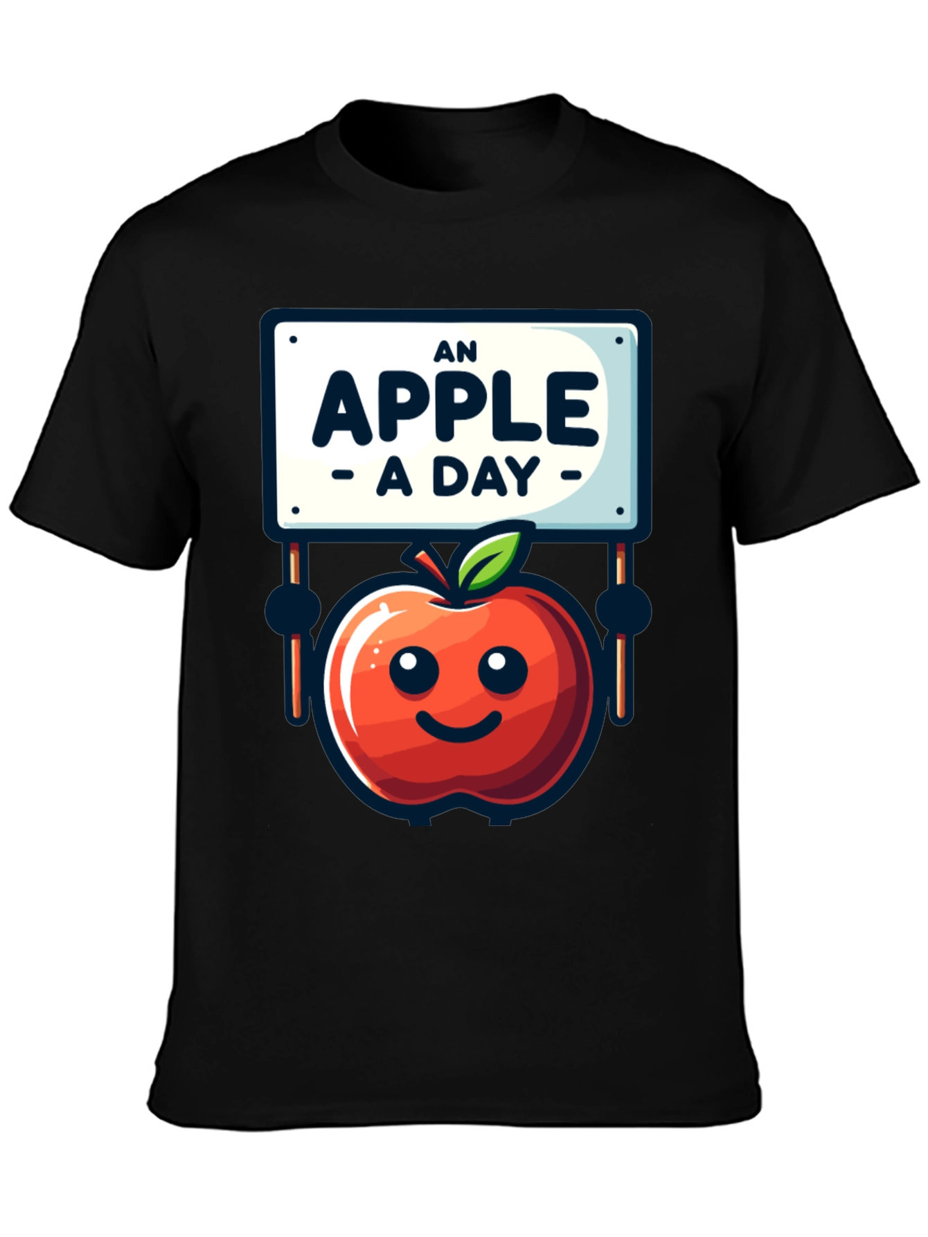 An Apple A Day T-Shirt Funny Health Tee