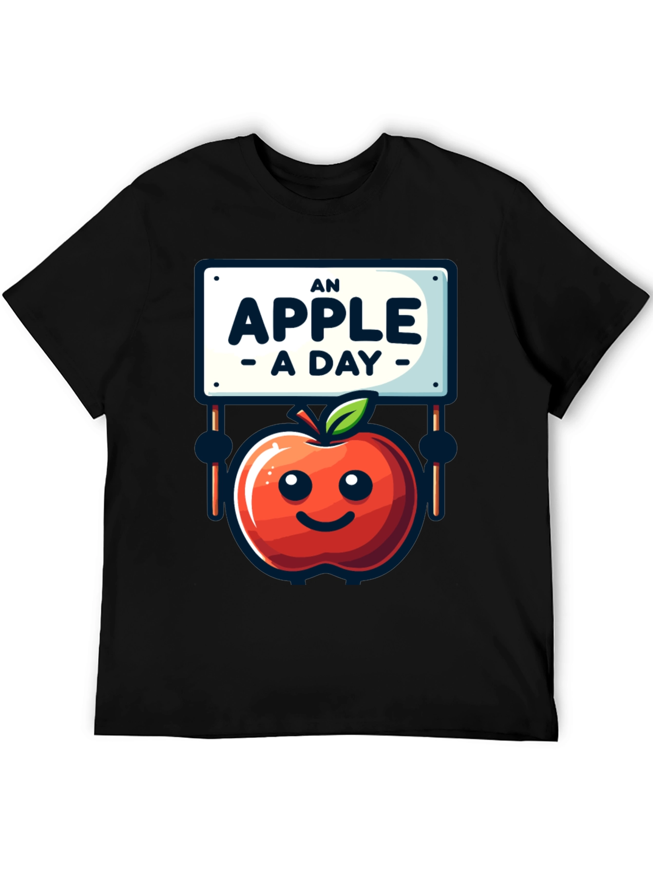 An Apple A Day T-Shirt Funny Health Tee