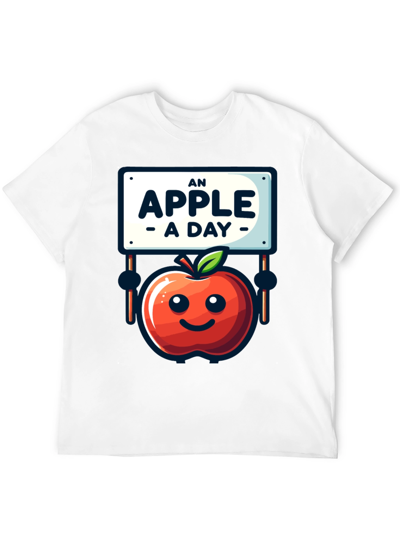 An Apple A Day T-Shirt Funny Health Tee