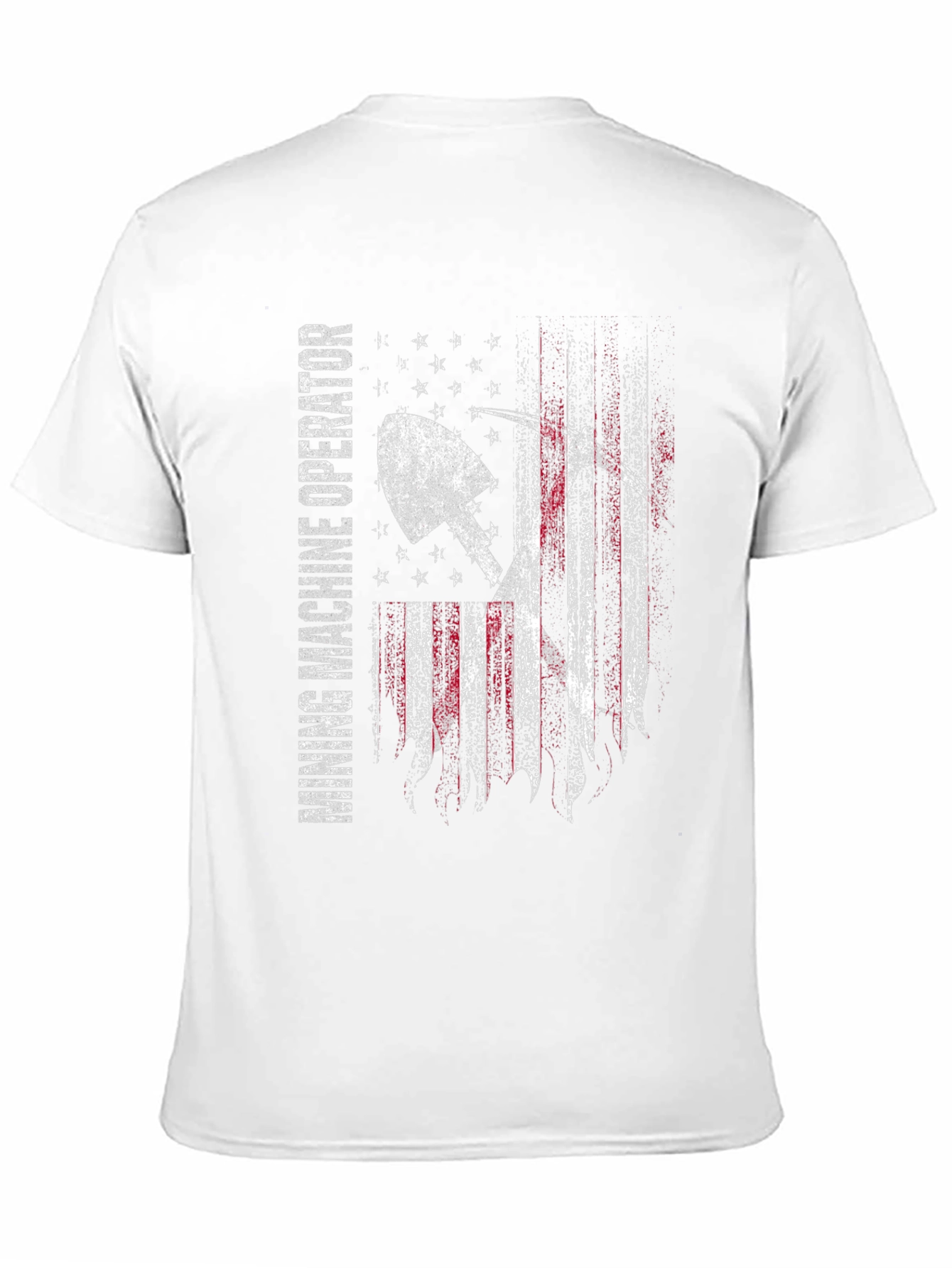 Mining Machine Operator USA Flag T-Shirt