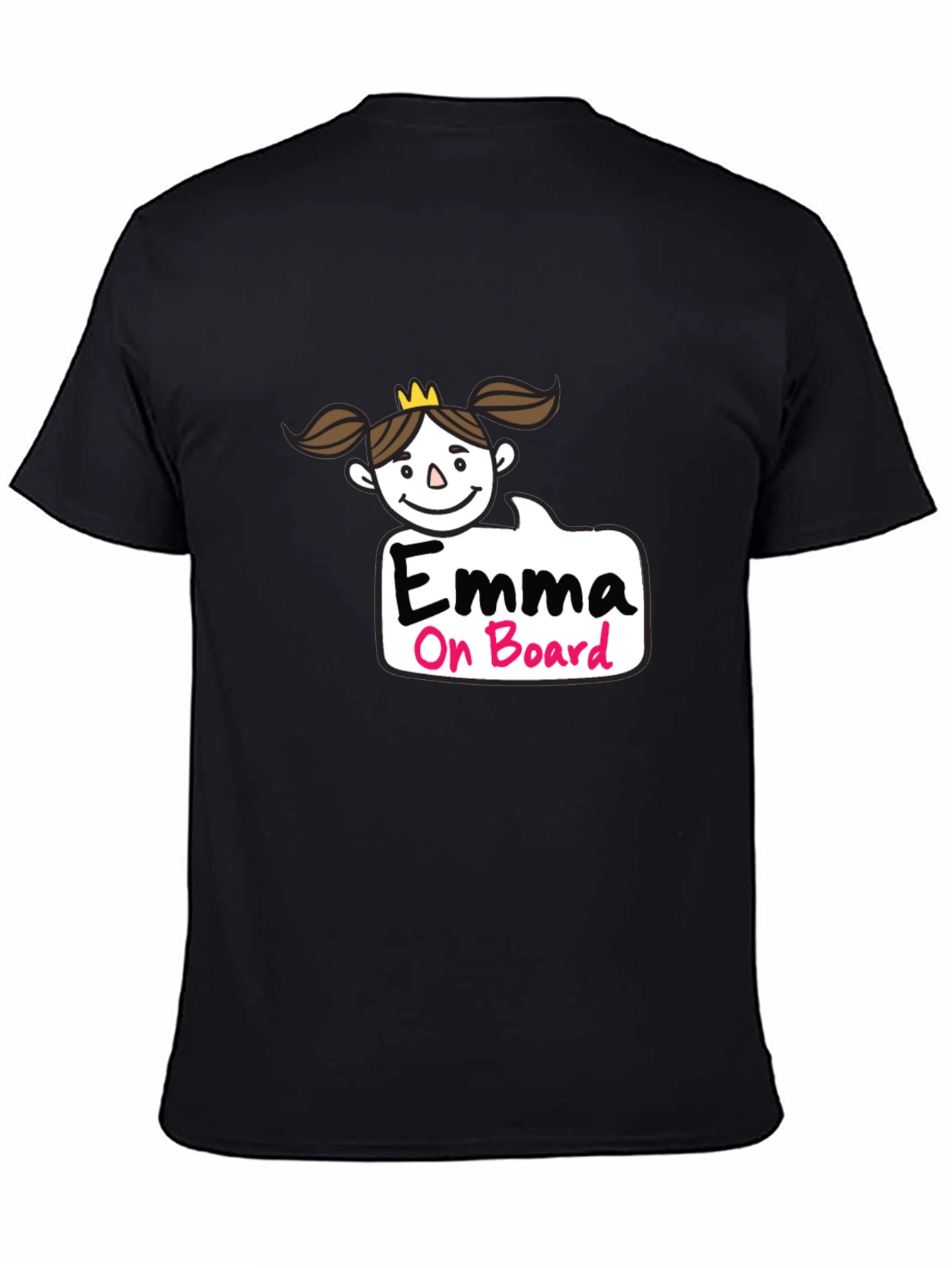Emma On Board Black T-Shirt