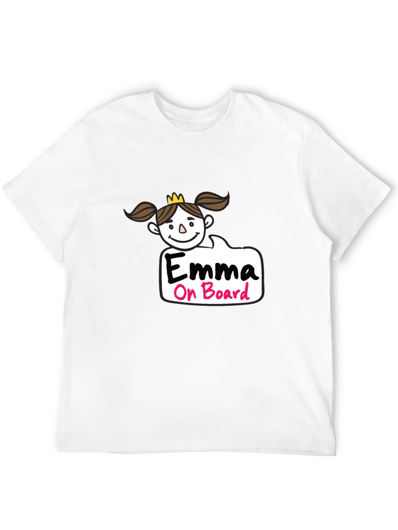 Emma On Board Black T-Shirt