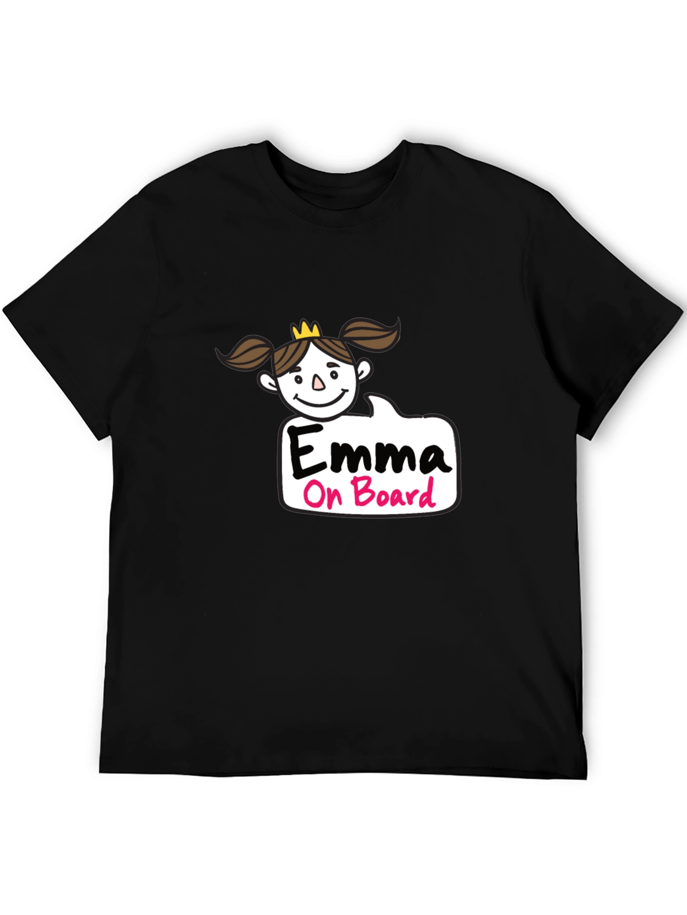 Emma On Board Black T-Shirt