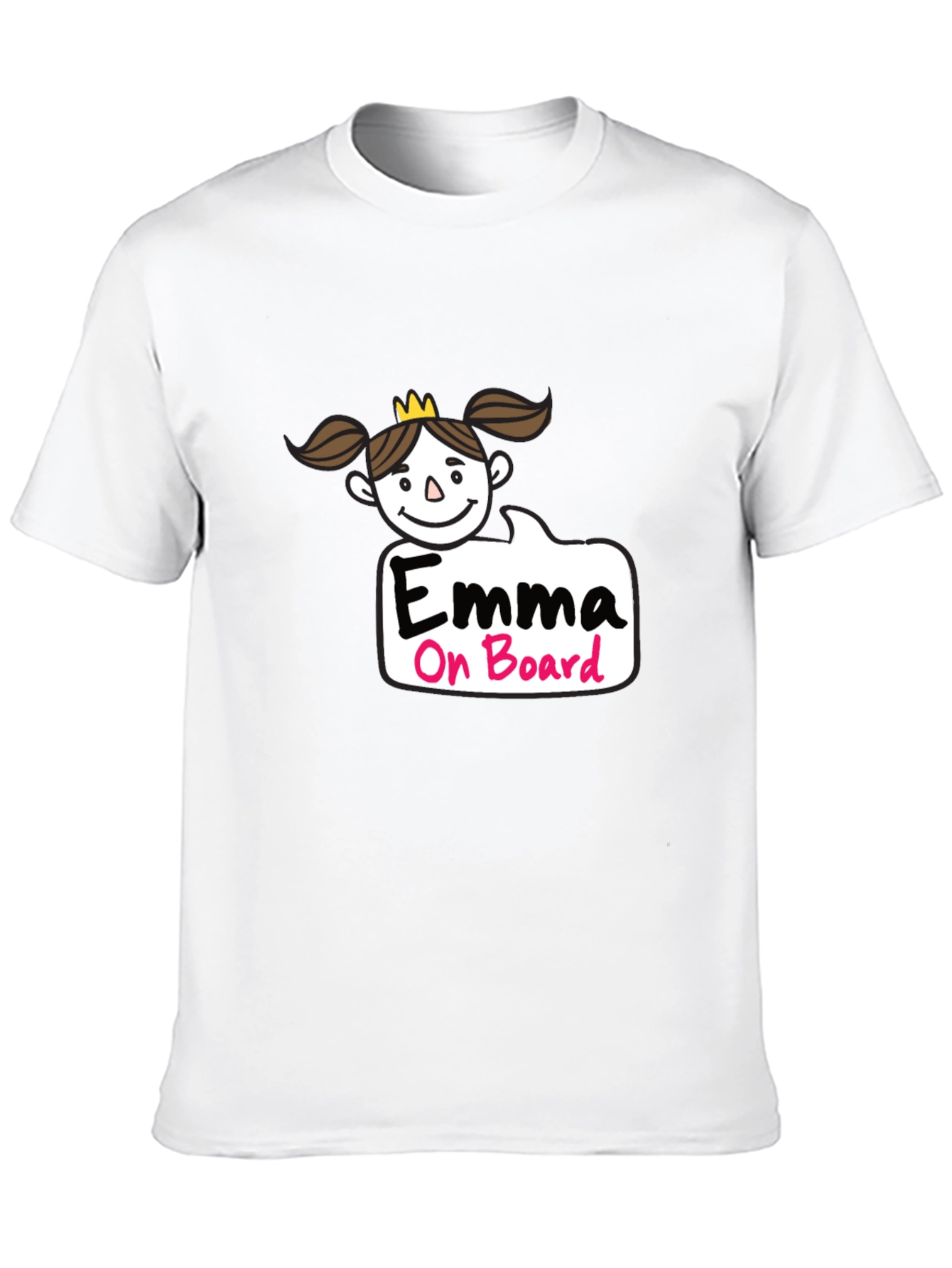 Emma On Board Black T-Shirt