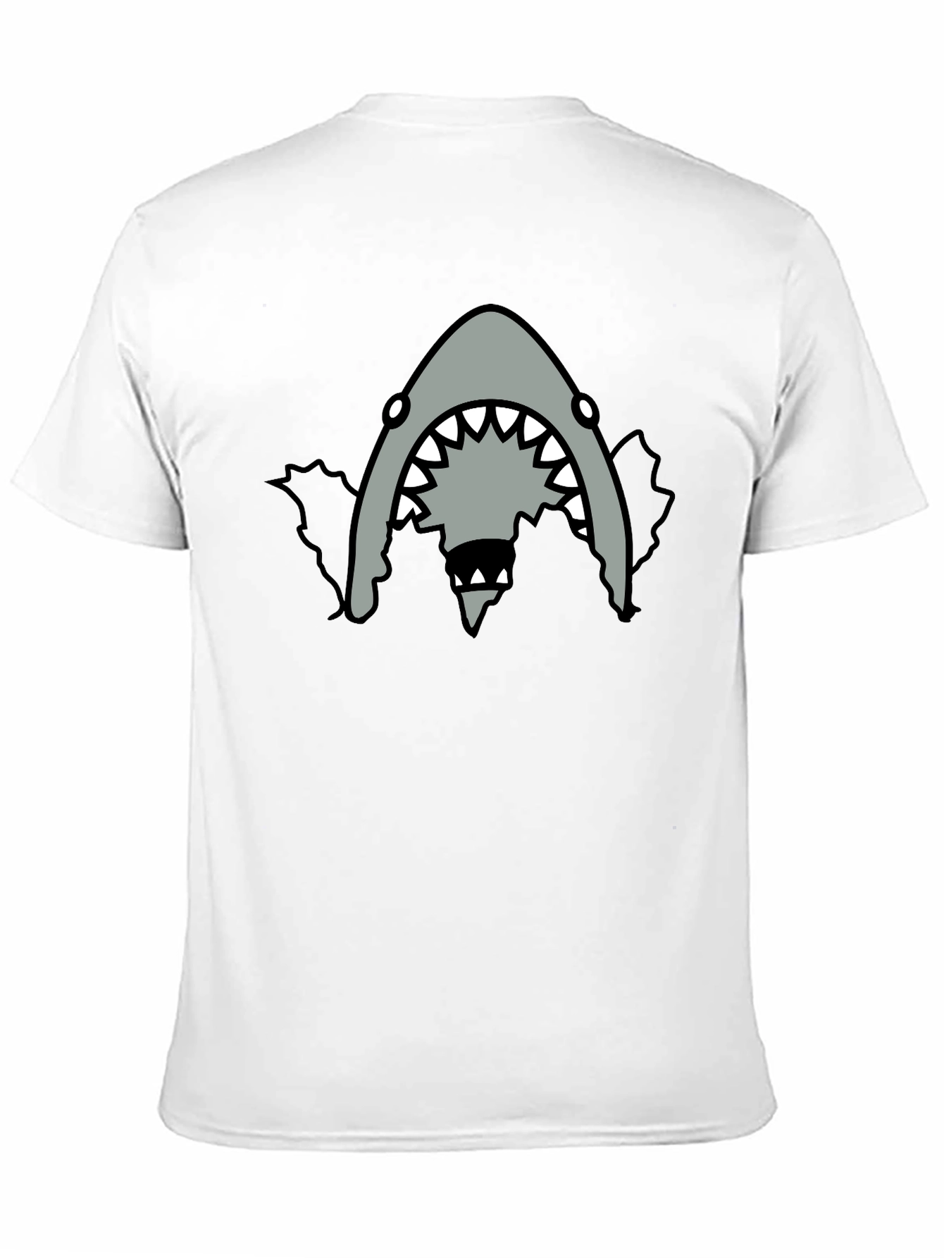 Mens Black Shark Graphic T-Shirt