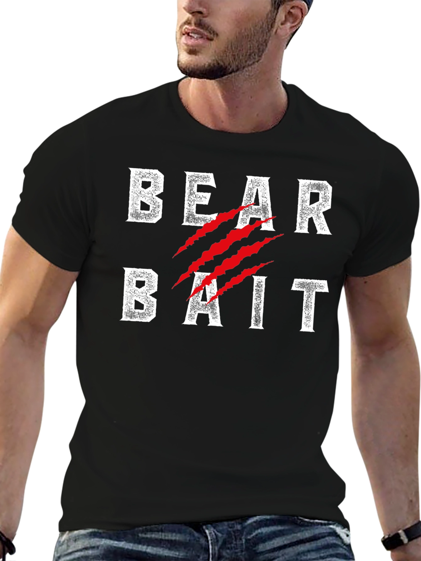 Bear Bait Novelty Graphic Tee - Funny Hunting Shirt
