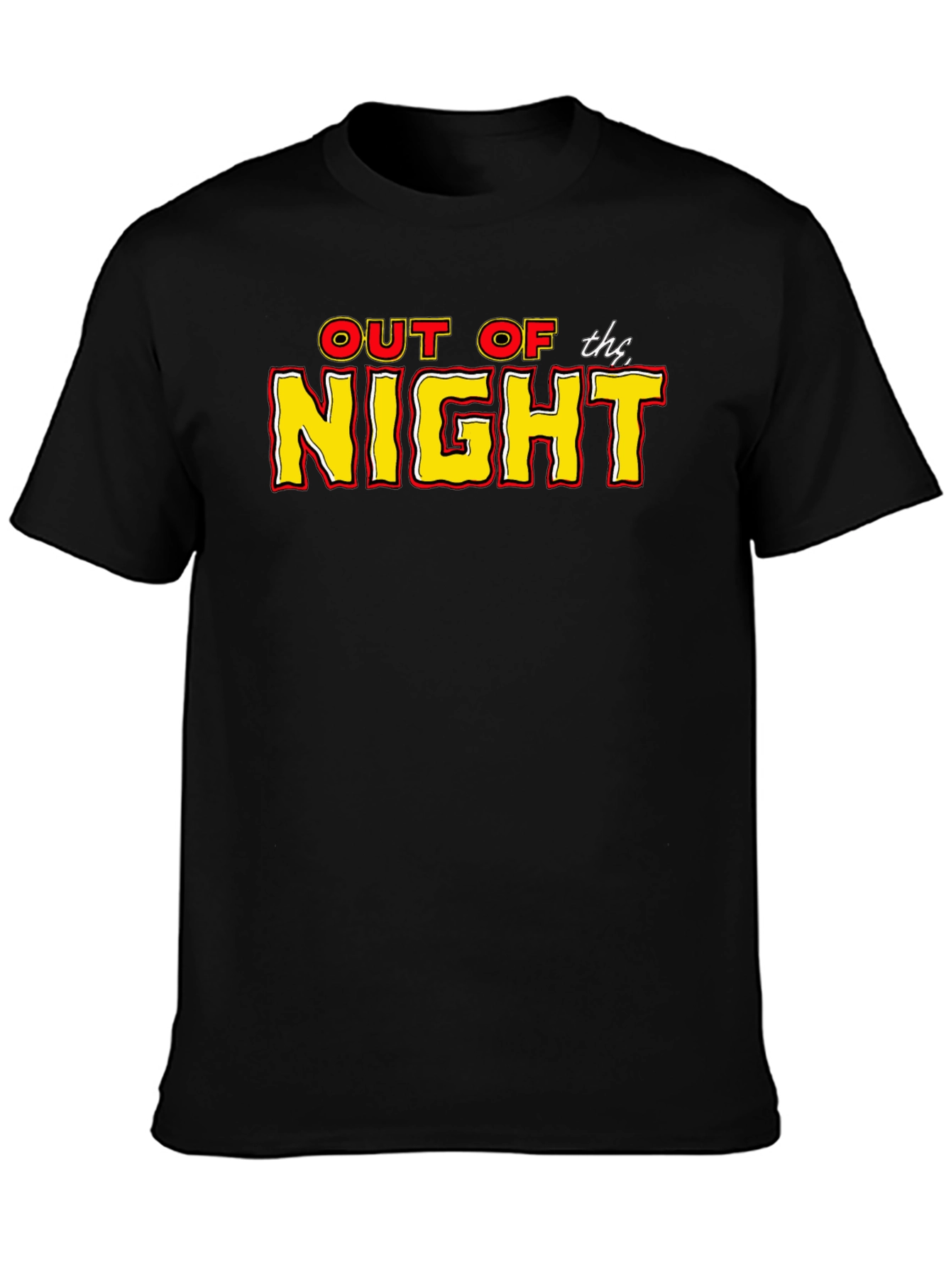 Out of the Night Black Graphic Tee