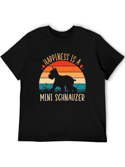 Happiness is a Mini Schnauzer T-Shirt