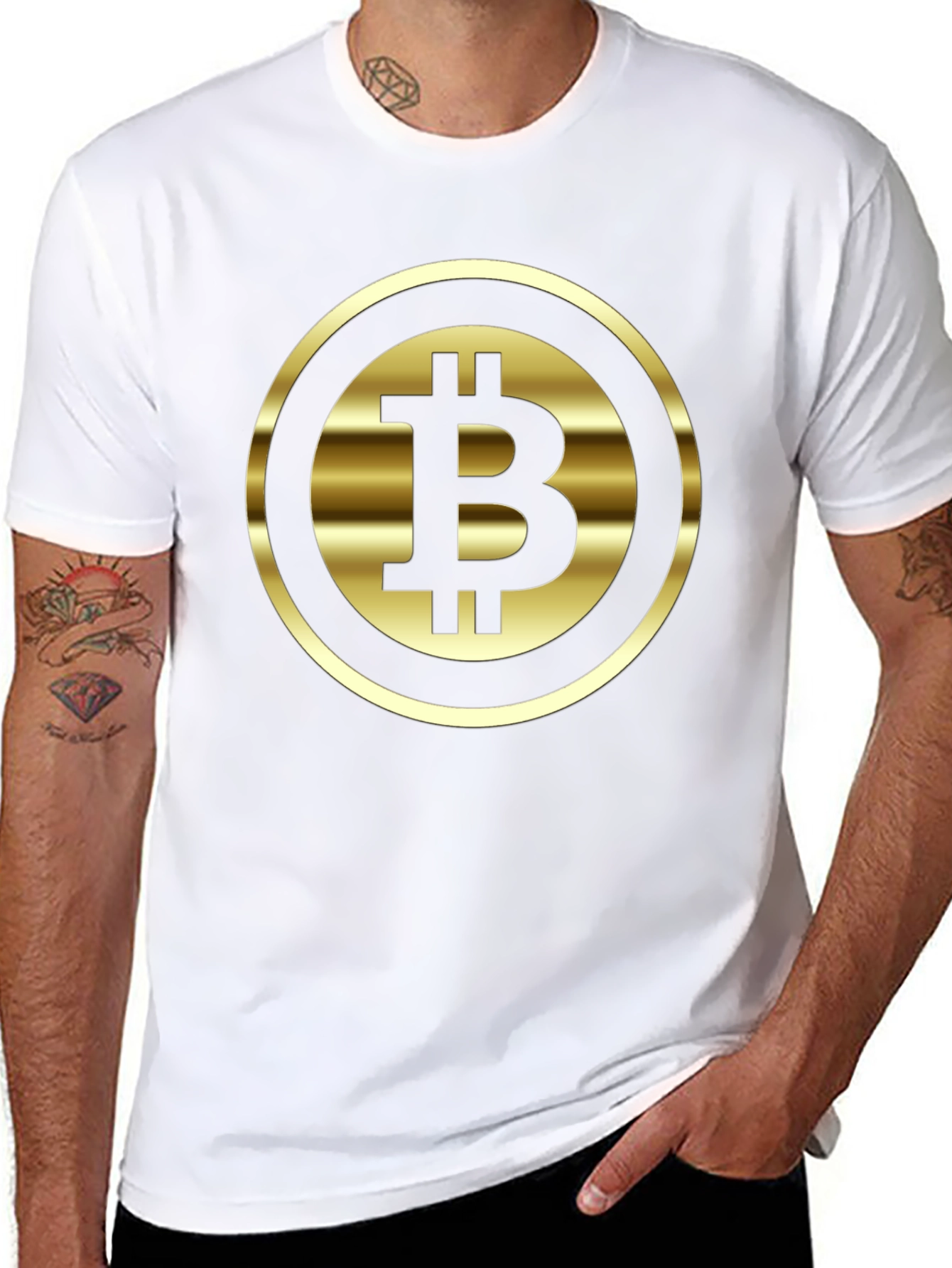 Bitcoin Logo Tee - Black Crypto Currency T-Shirt