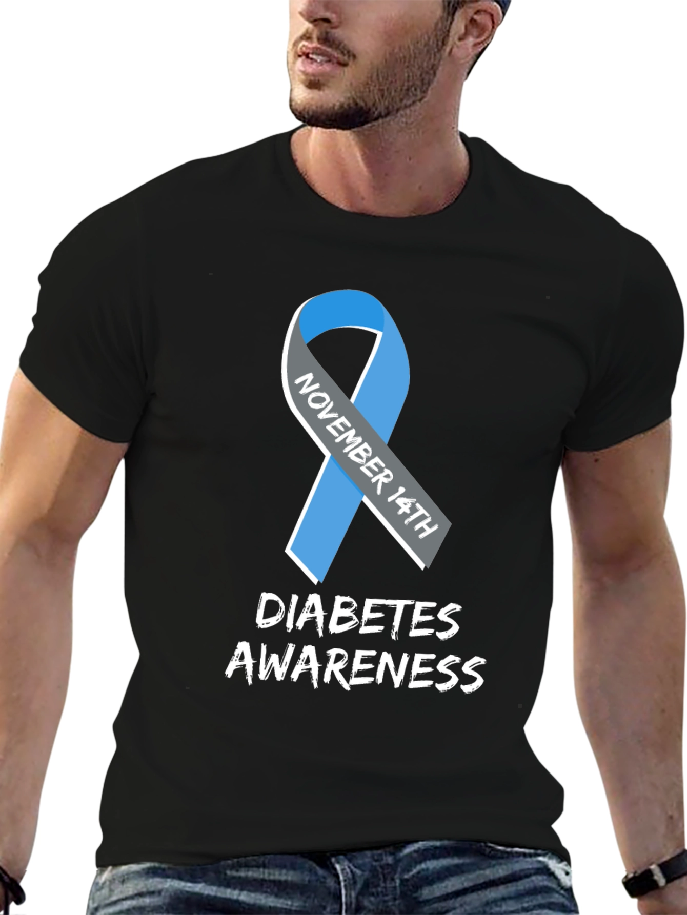 Diabetes Awareness Ribbon Tee - November 14th