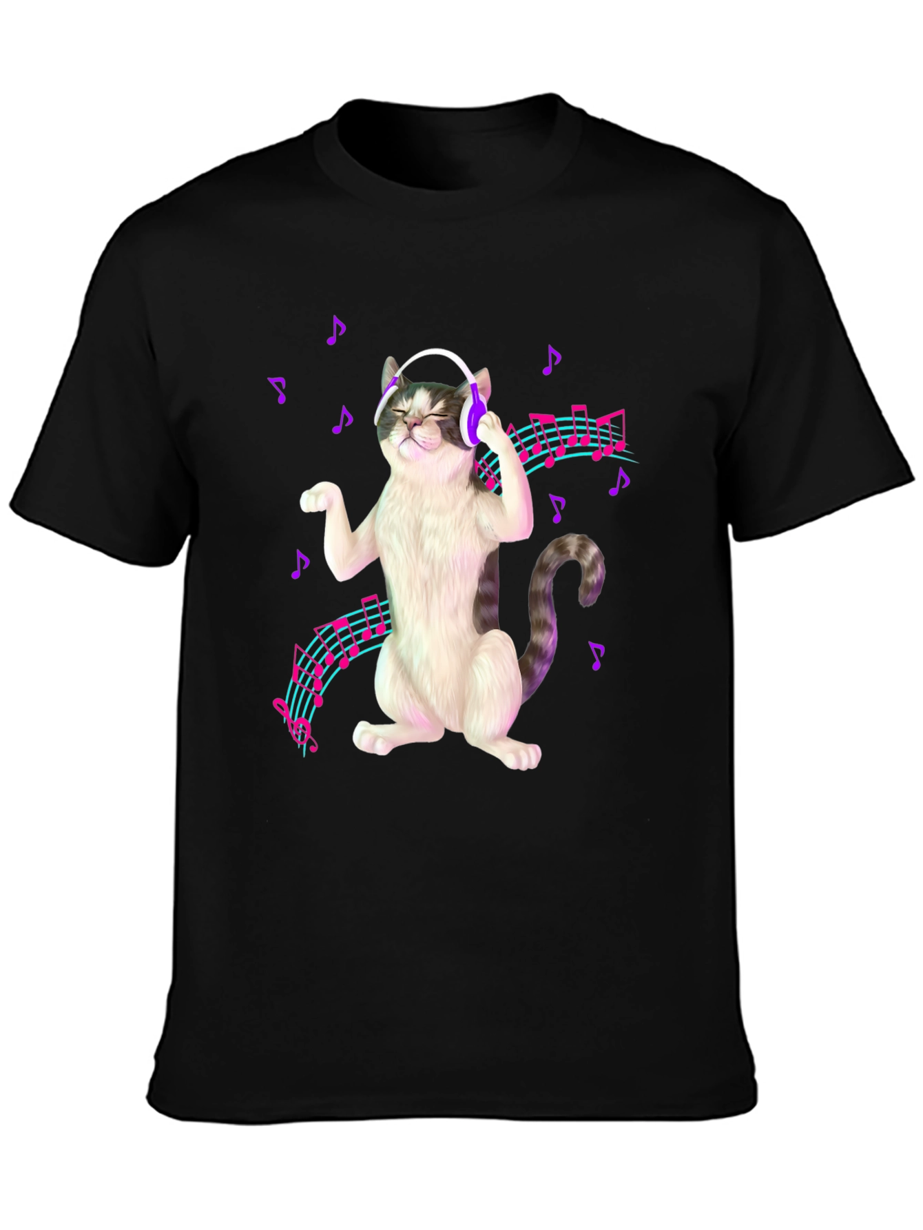 Dancing Cat T-Shirt - Music Lover Tee
