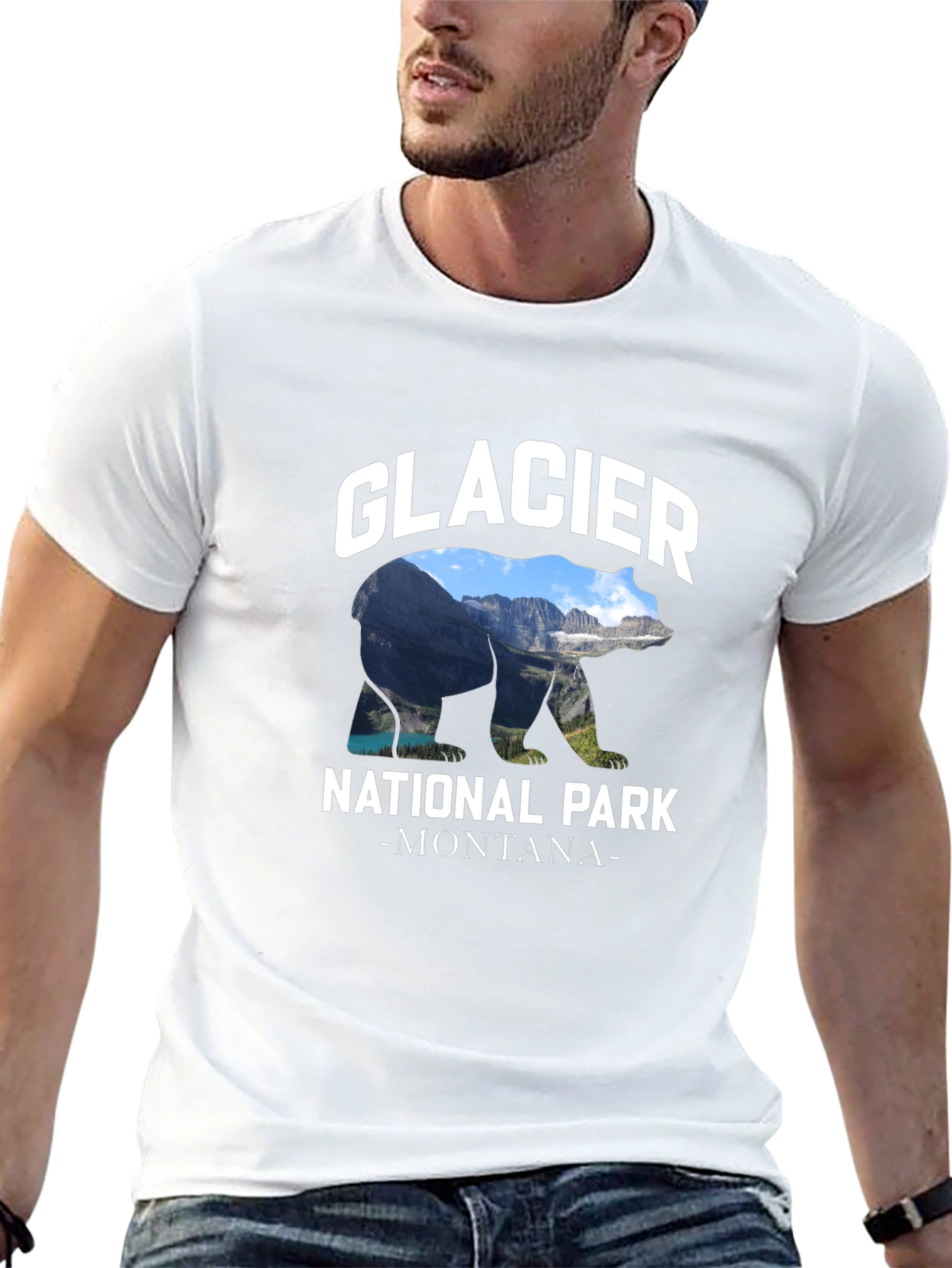 Glacier National Park Bear Graphic T-Shirt