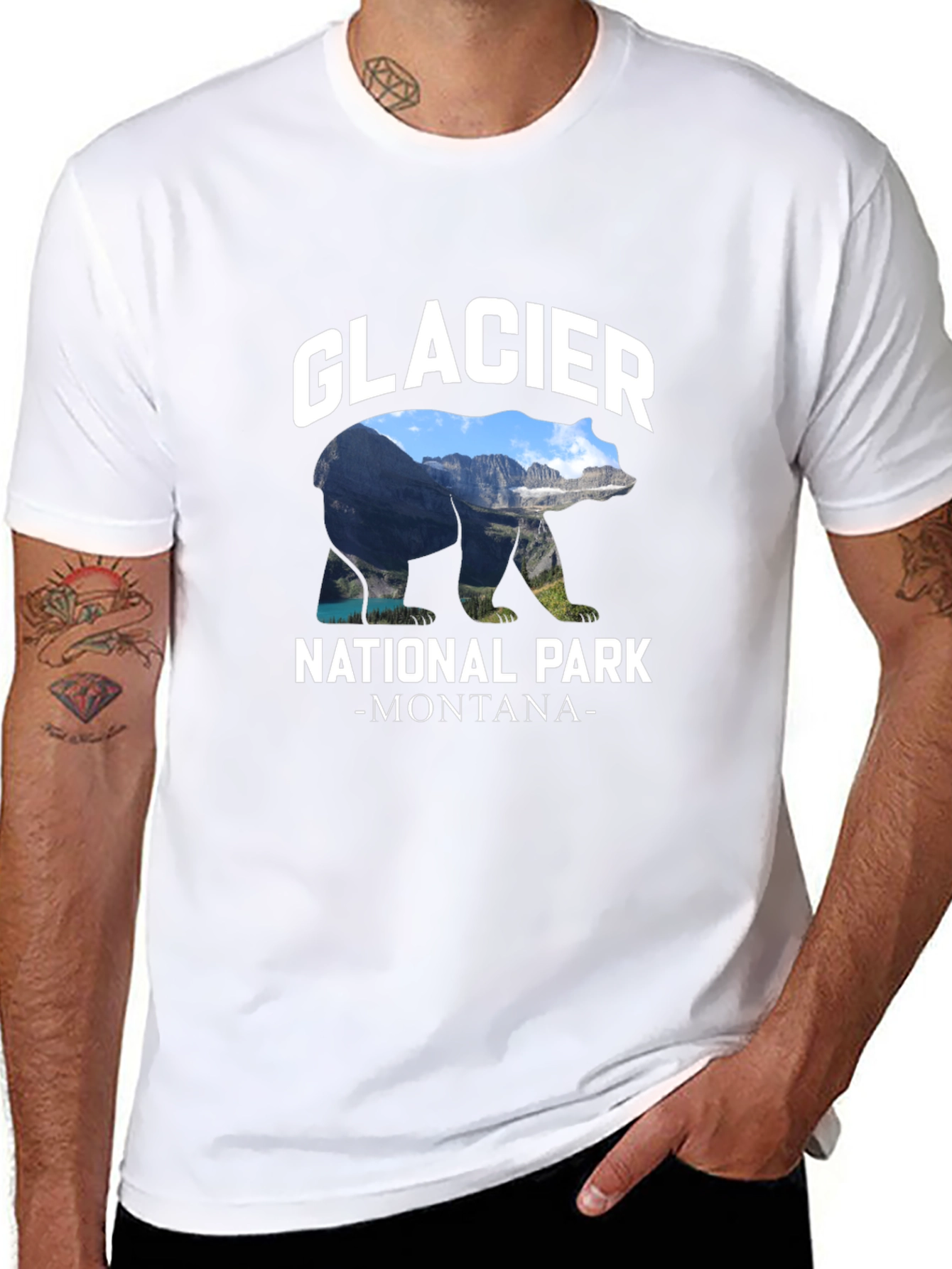 Glacier National Park Bear Graphic T-Shirt