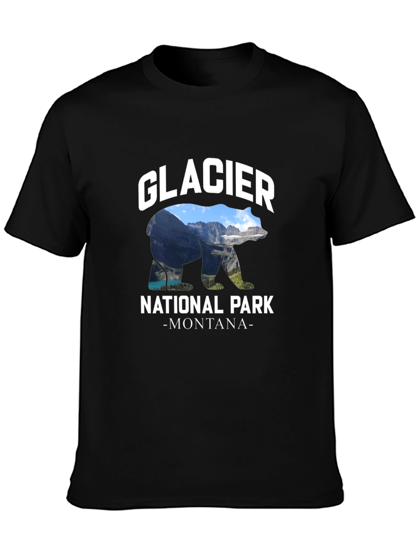 Glacier National Park Bear Graphic T-Shirt