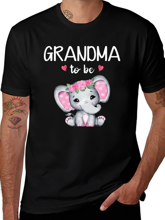 Grandma To Be Elephant Baby Shower T-Shirt