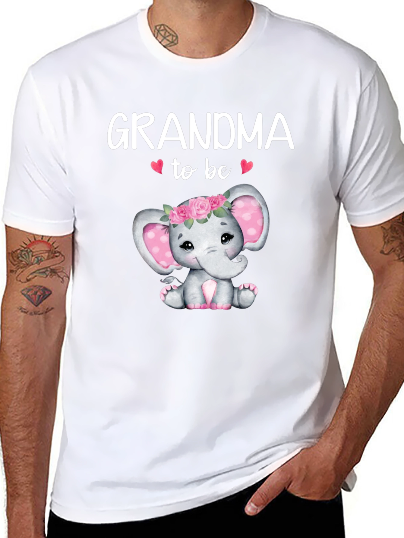 Grandma To Be Elephant Baby Shower T-Shirt