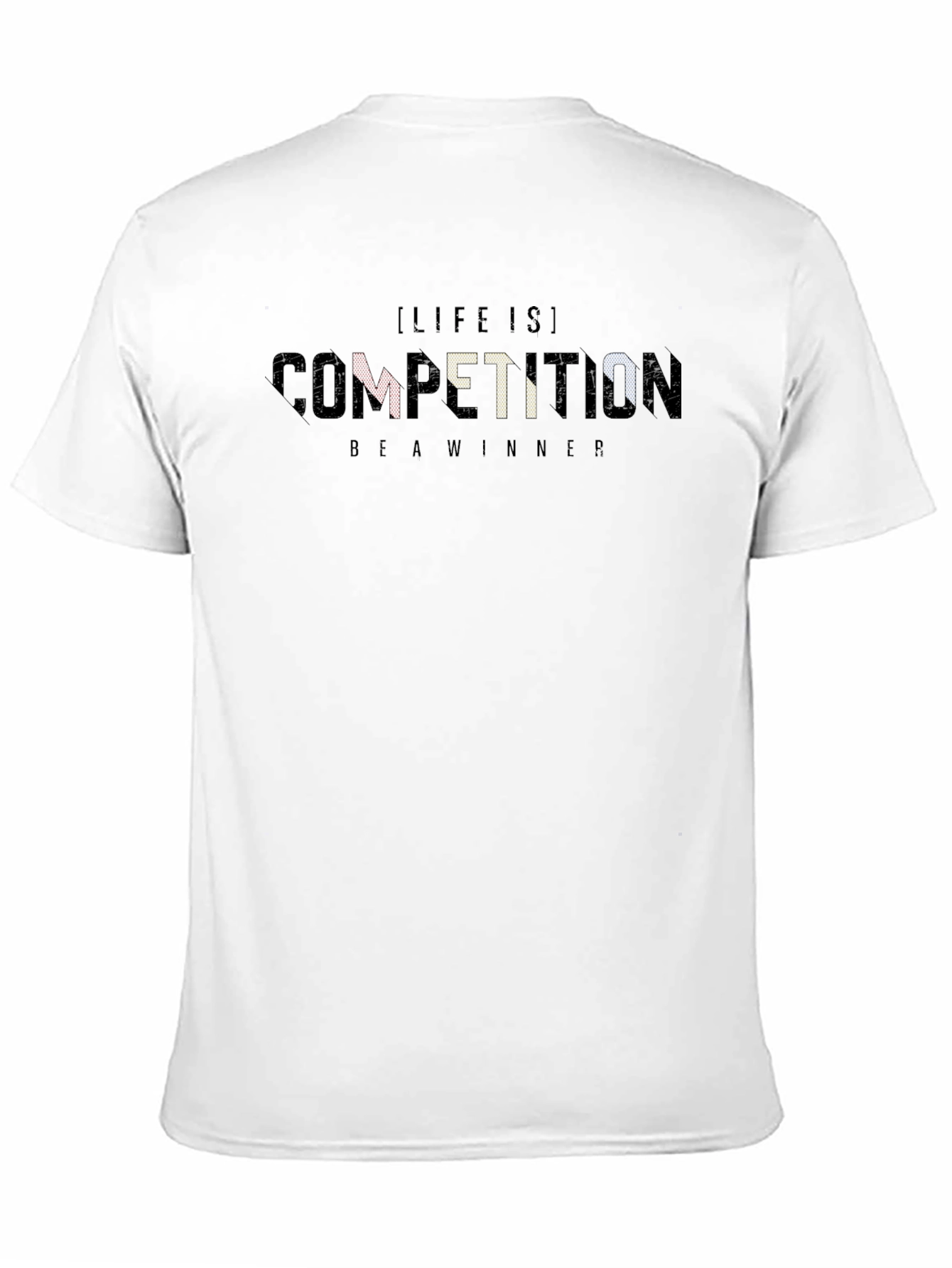 Life is Competition Black Graphic T-Shirt