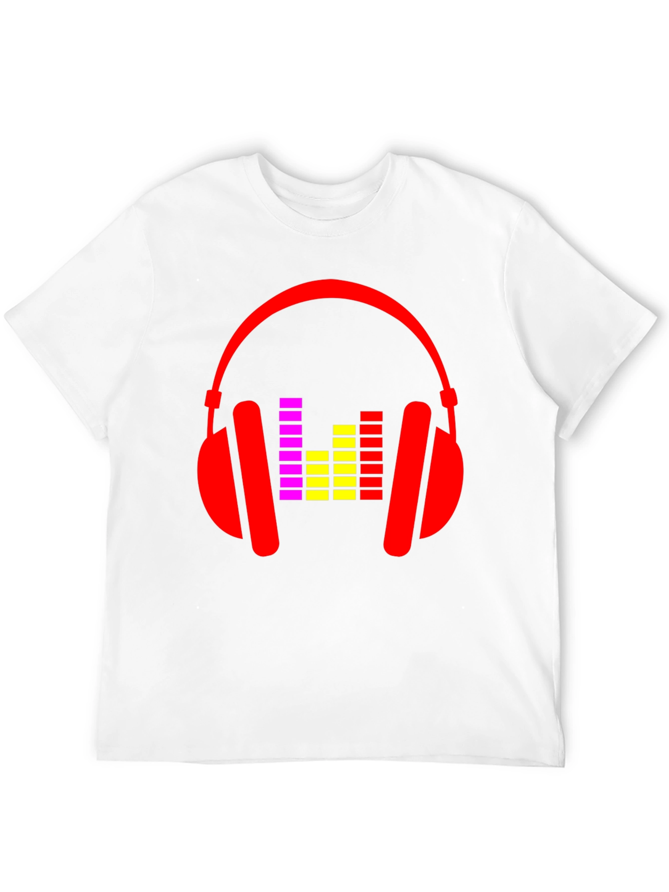 Headphone Graphic Tee - Black Music Lover T-Shirt