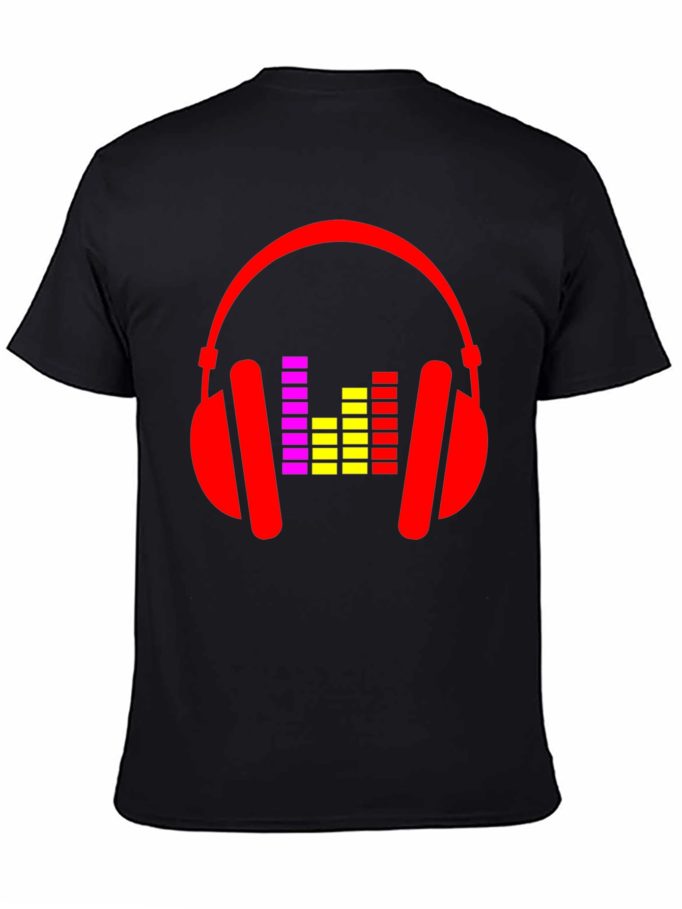 Headphone Graphic Tee - Black Music Lover T-Shirt