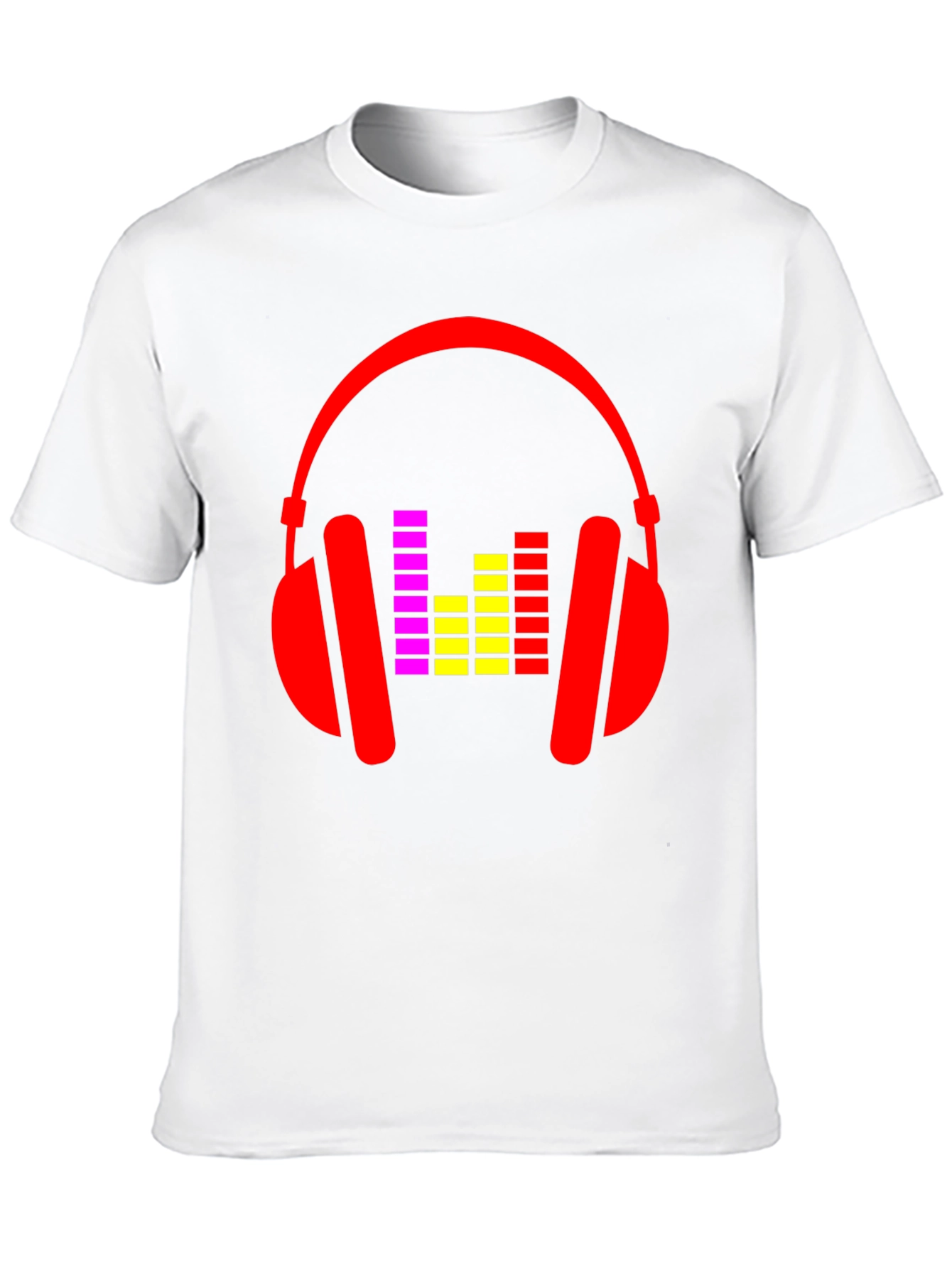 Headphone Graphic Tee - Black Music Lover T-Shirt