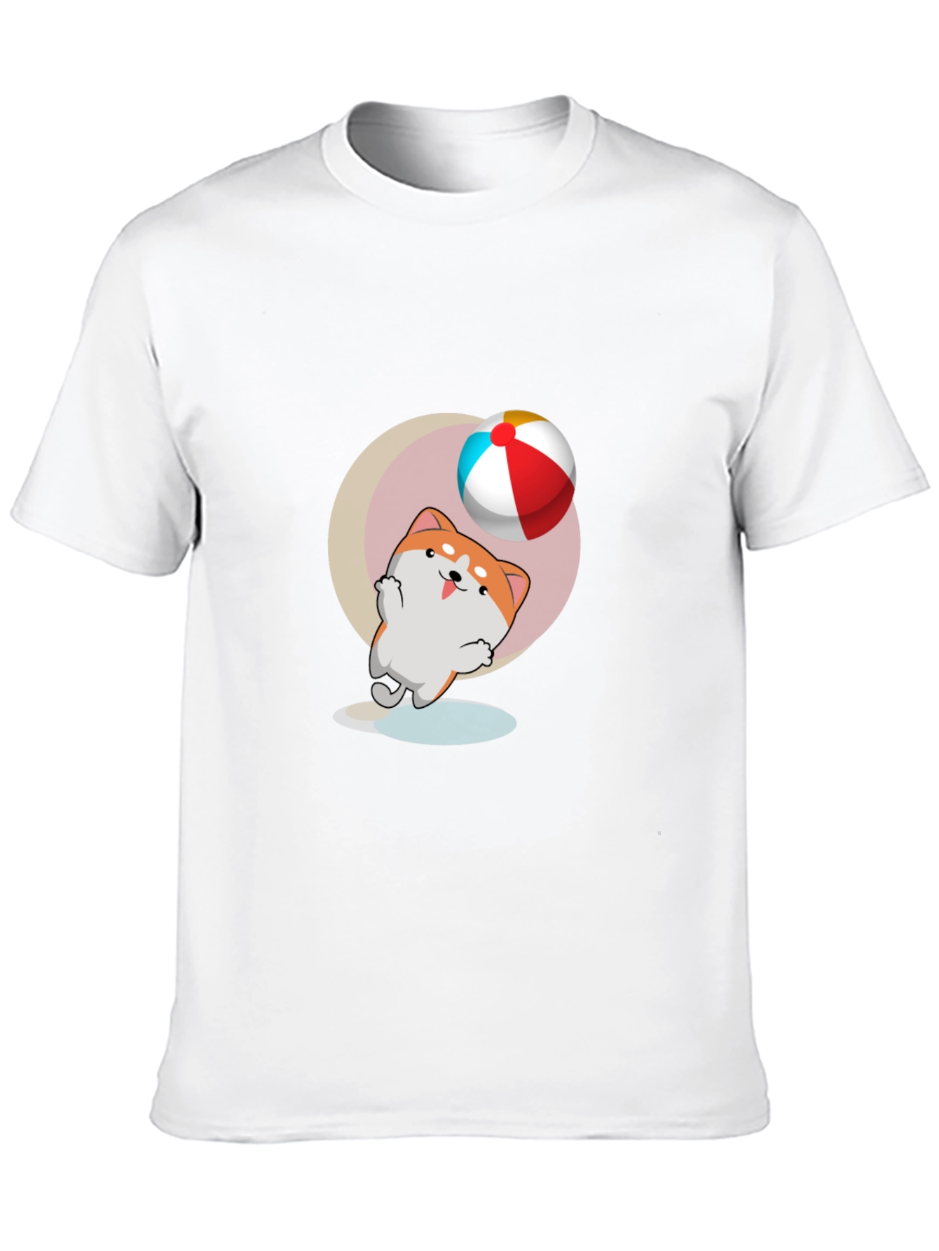 Dog & Ball Graphic Black T-Shirt