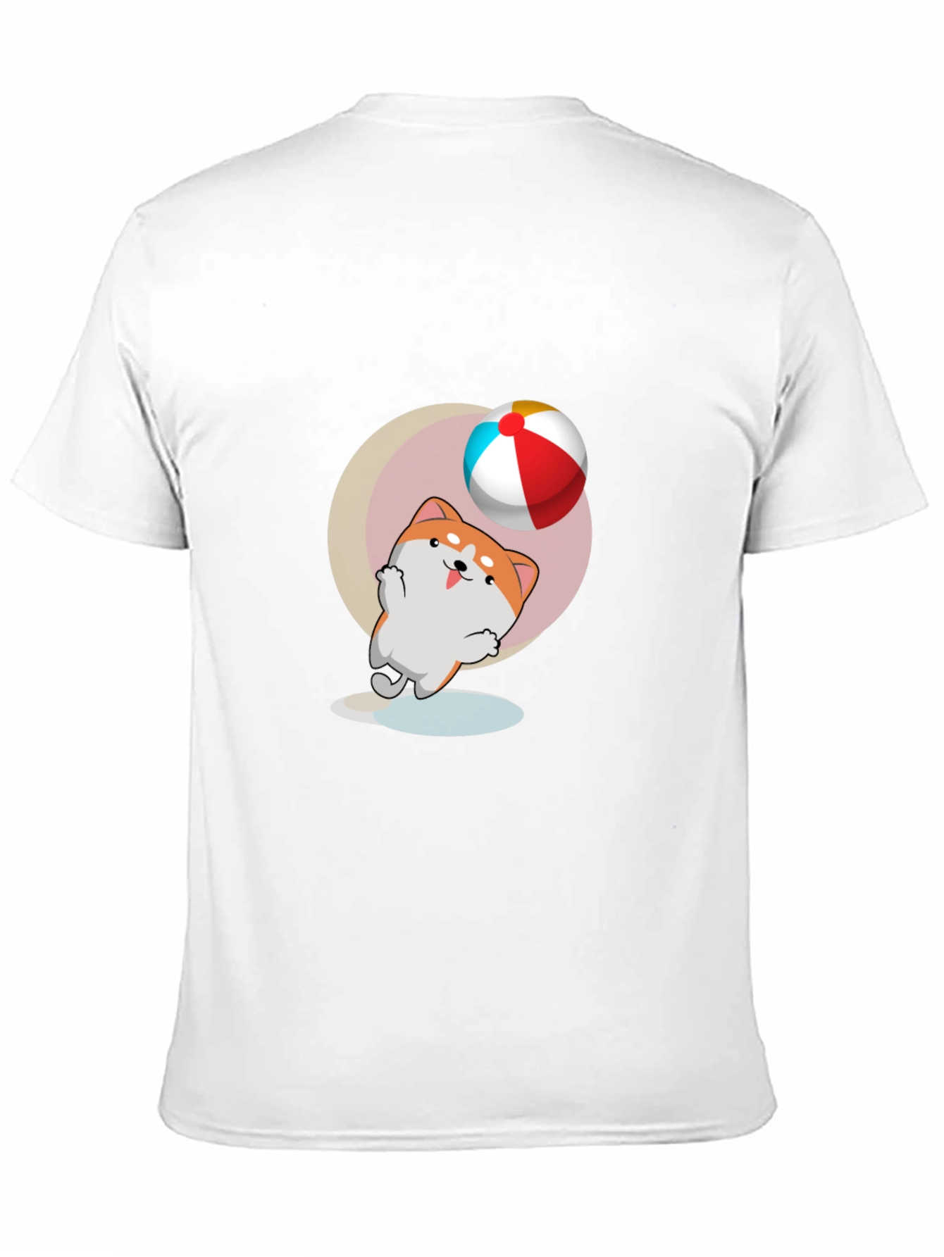 Dog & Ball Graphic Black T-Shirt