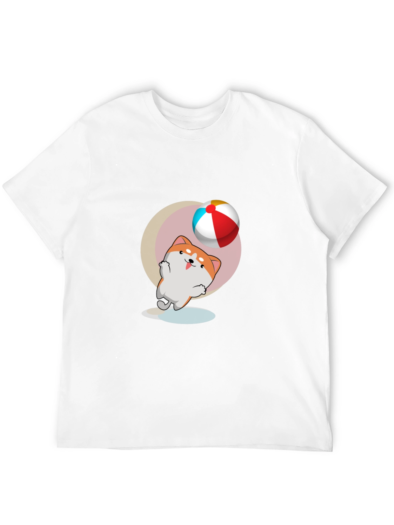 Dog & Ball Graphic Black T-Shirt