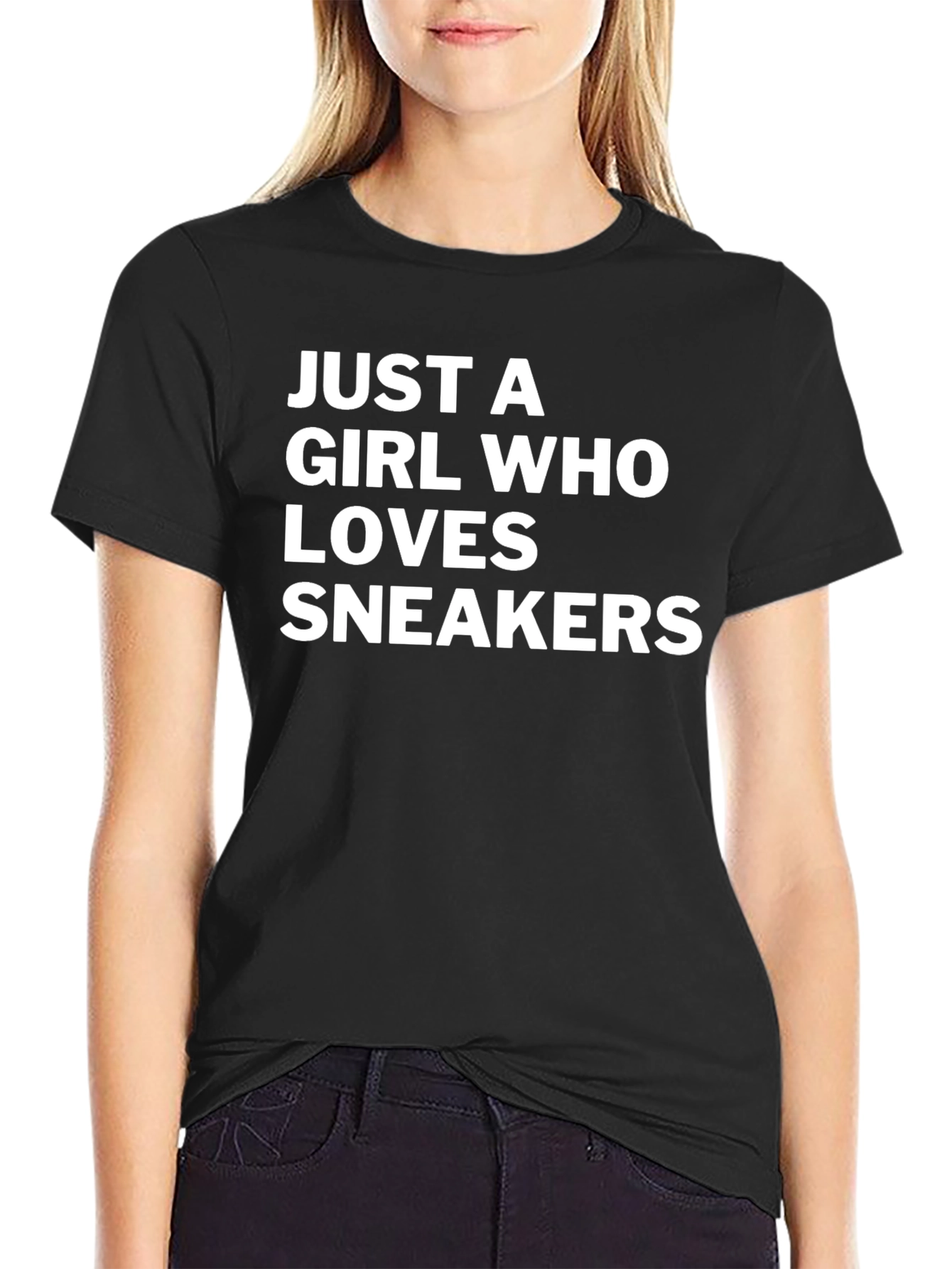 Just A Girl Who Loves Sneakers - Graphic Tee