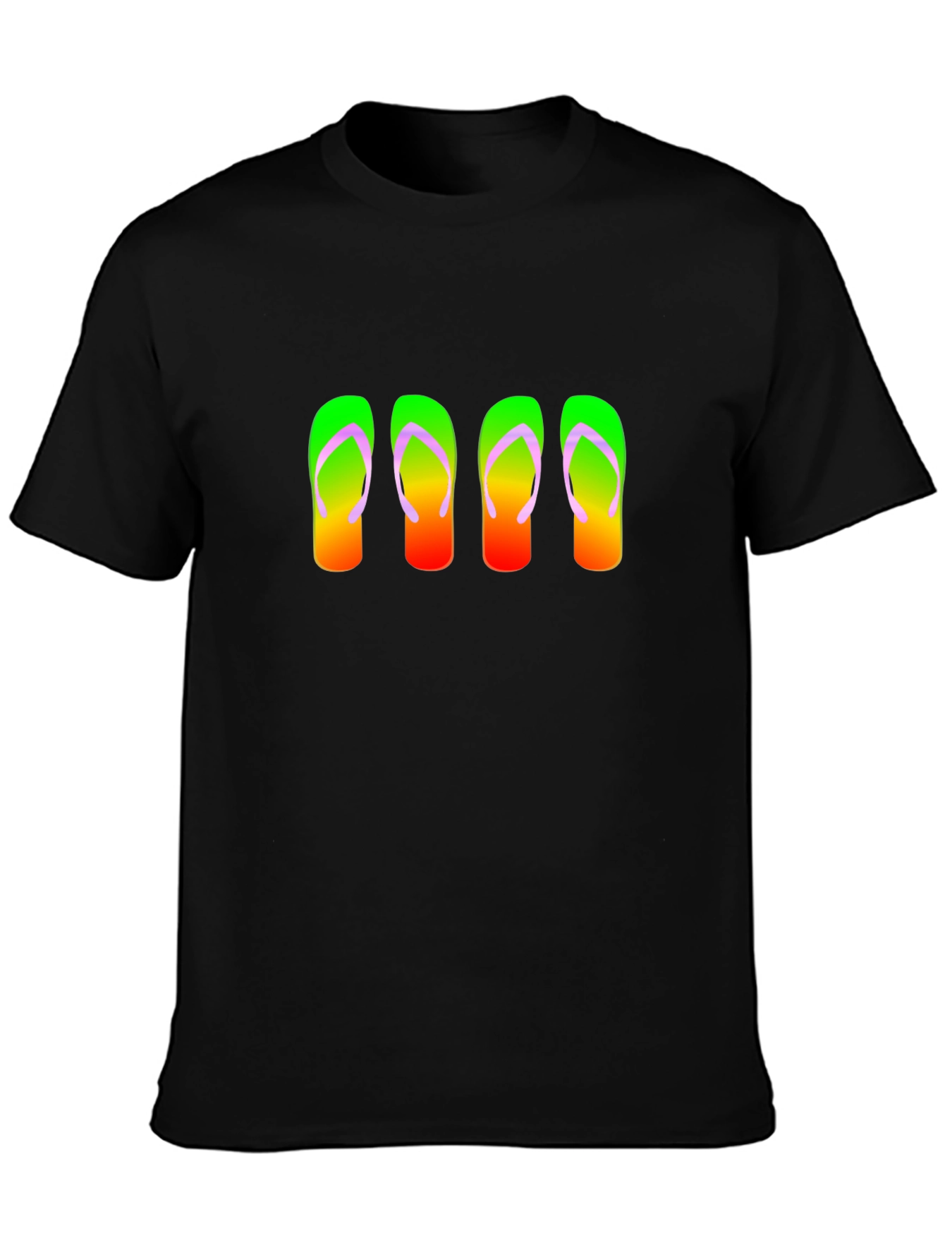 Flip Flop Graphic Tee - Black