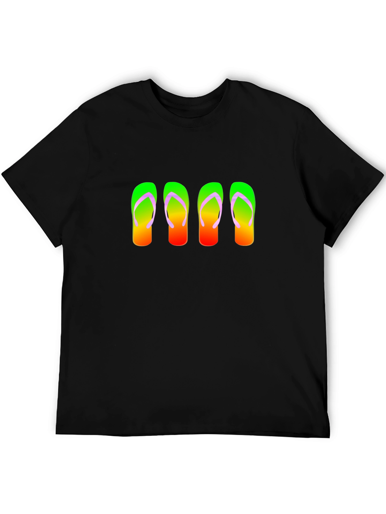 Flip Flop Graphic Tee - Black