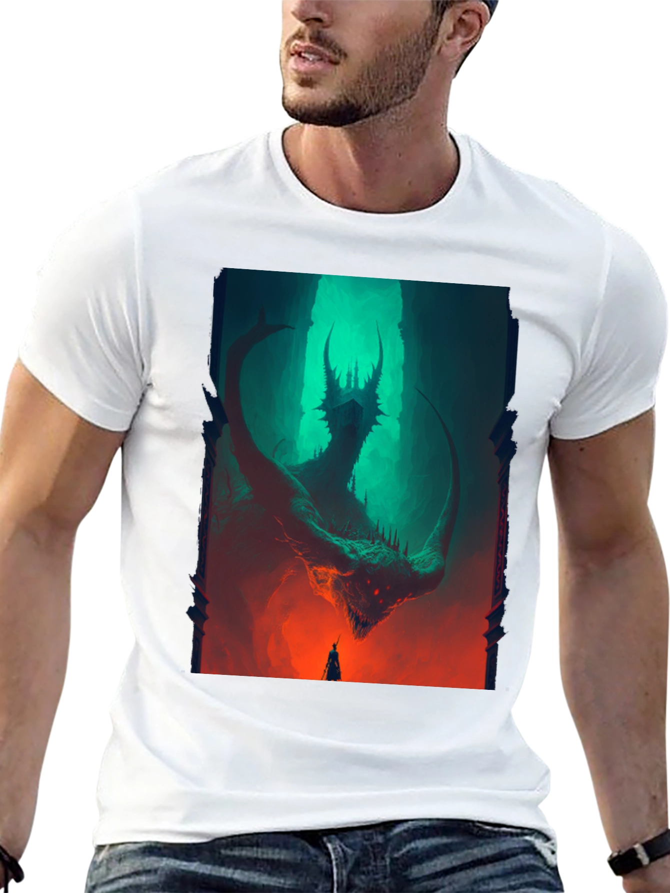 Dragon Graphic T-Shirt - Dark Fantasy Tee