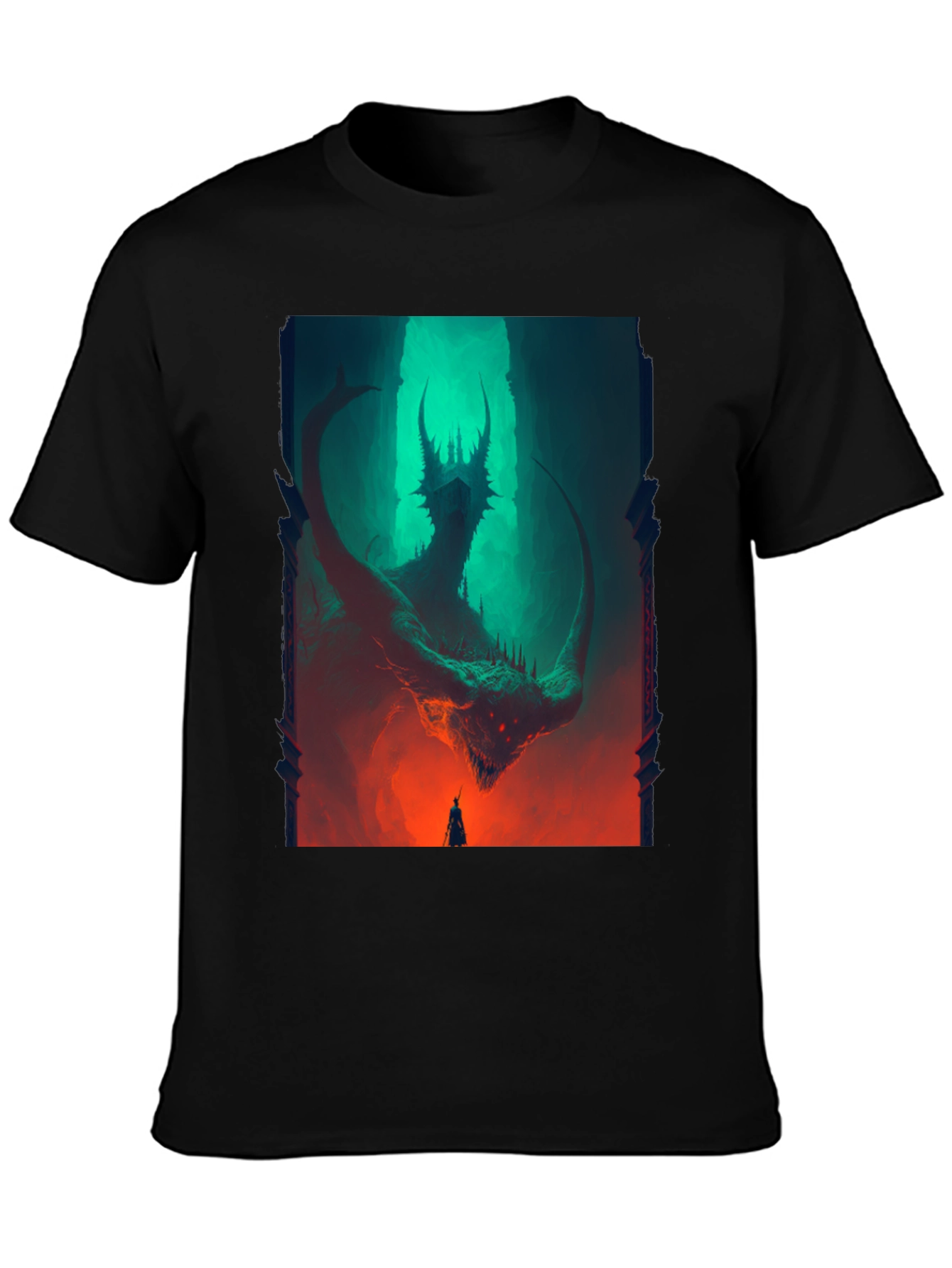 Dragon Graphic T-Shirt - Dark Fantasy Tee