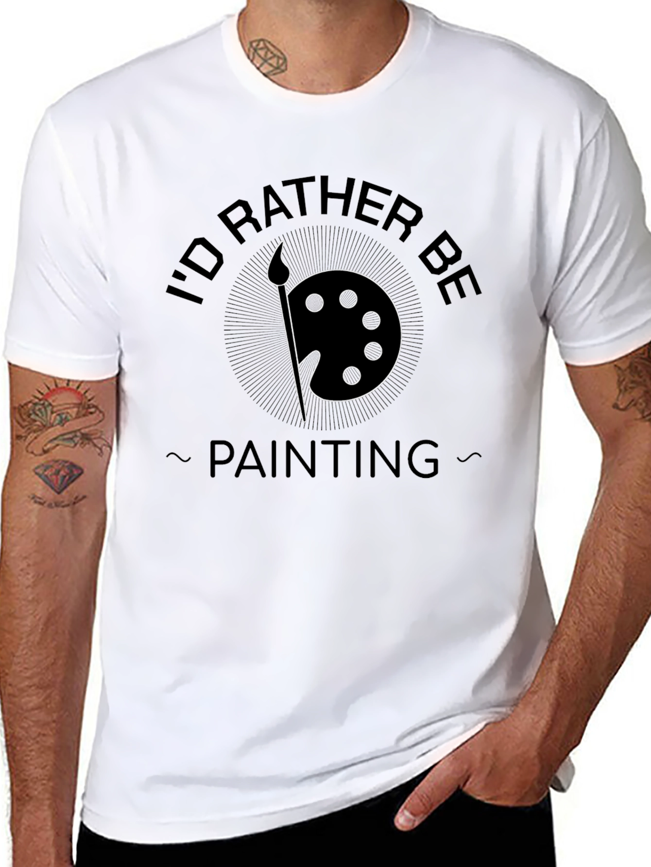 Id Rather Be Painting Graphic T-Shirt