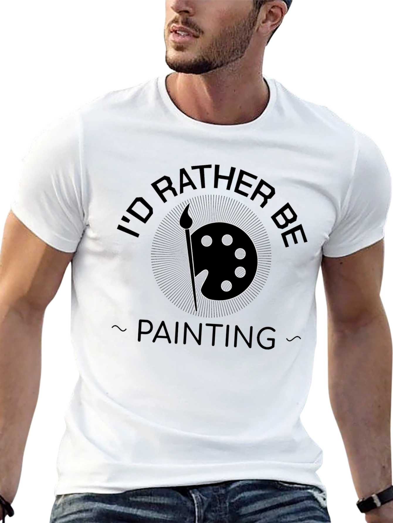 Id Rather Be Painting Graphic T-Shirt