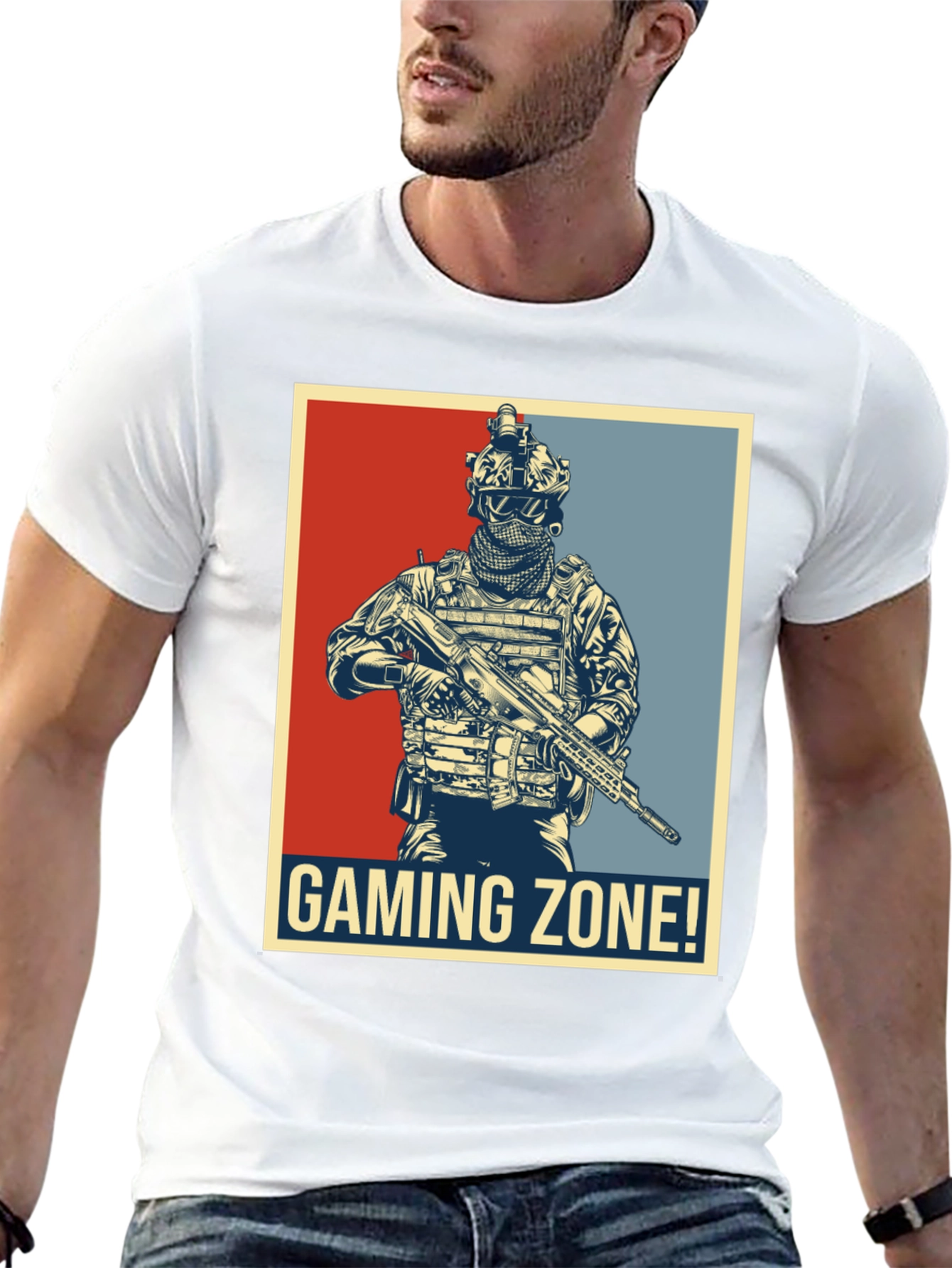 Gaming Zone Soldier T-Shirt - Black