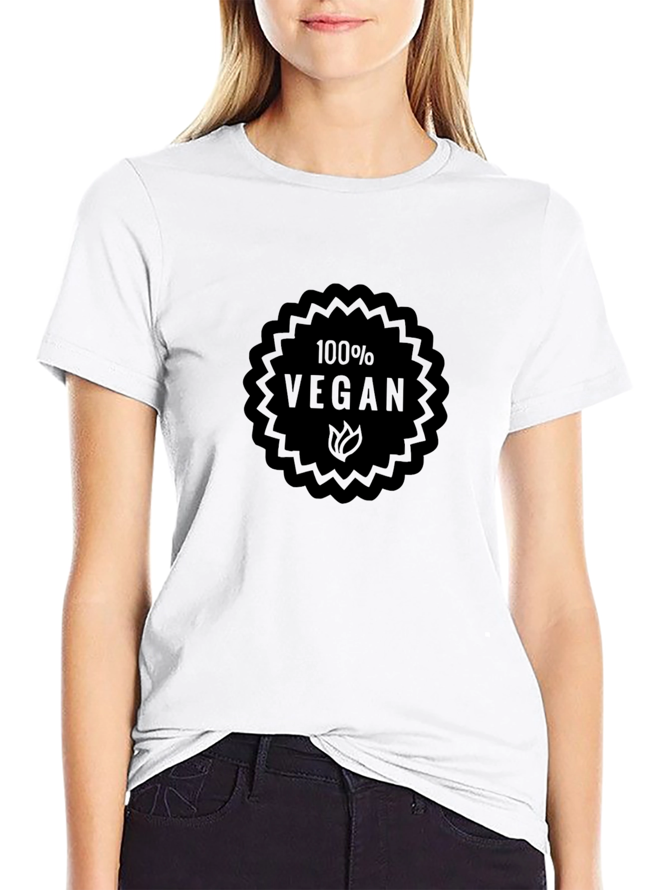 100% Vegan Graphic Tee -  Stylish Plant-Based Fashion